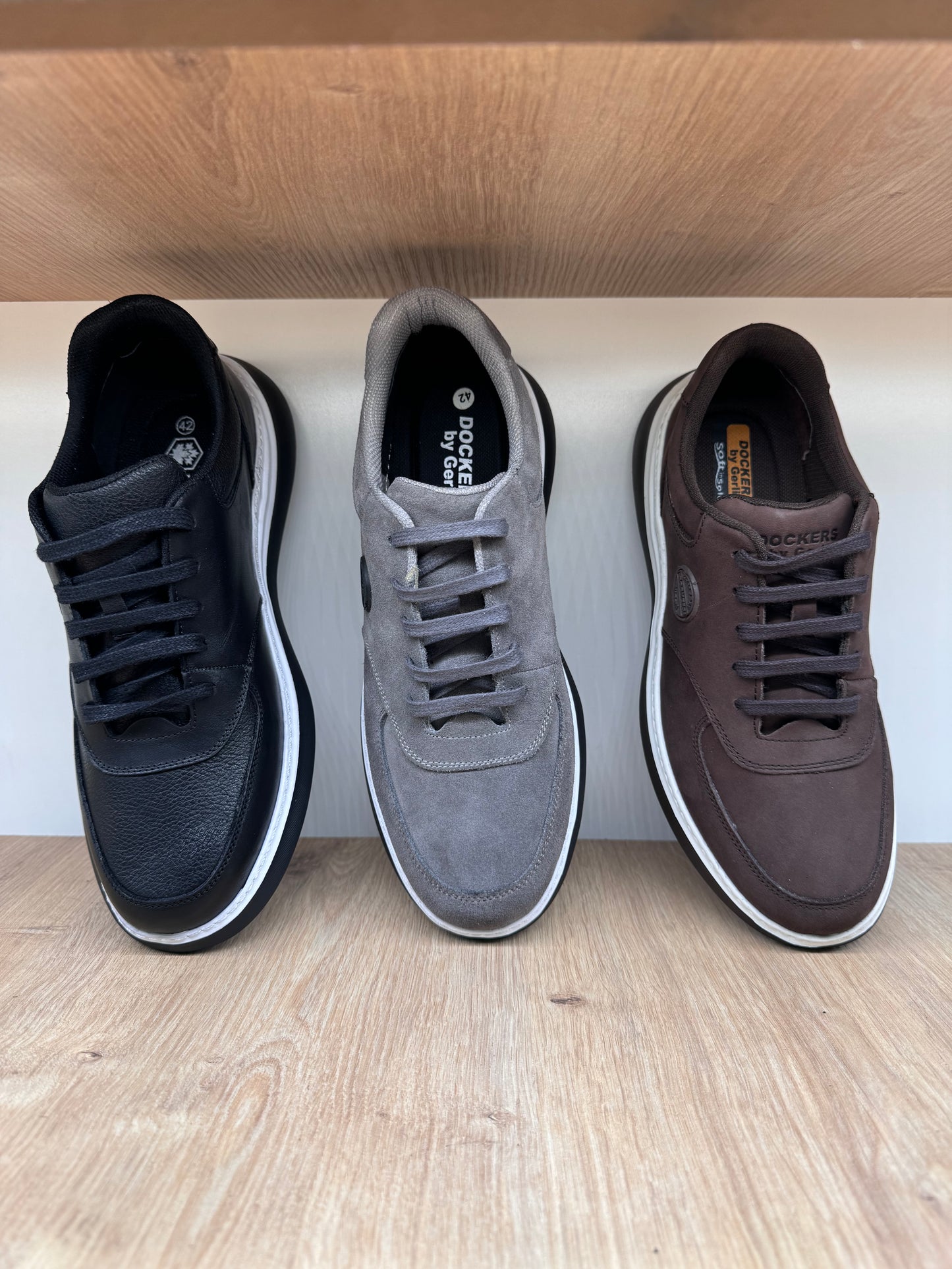 KAHVERENGİ BAĞCIKLI KALIN TABAN %100 HAKİKİ DERİ SNEAKER ERKEK AYAKKABI ORJİNAL MARKA