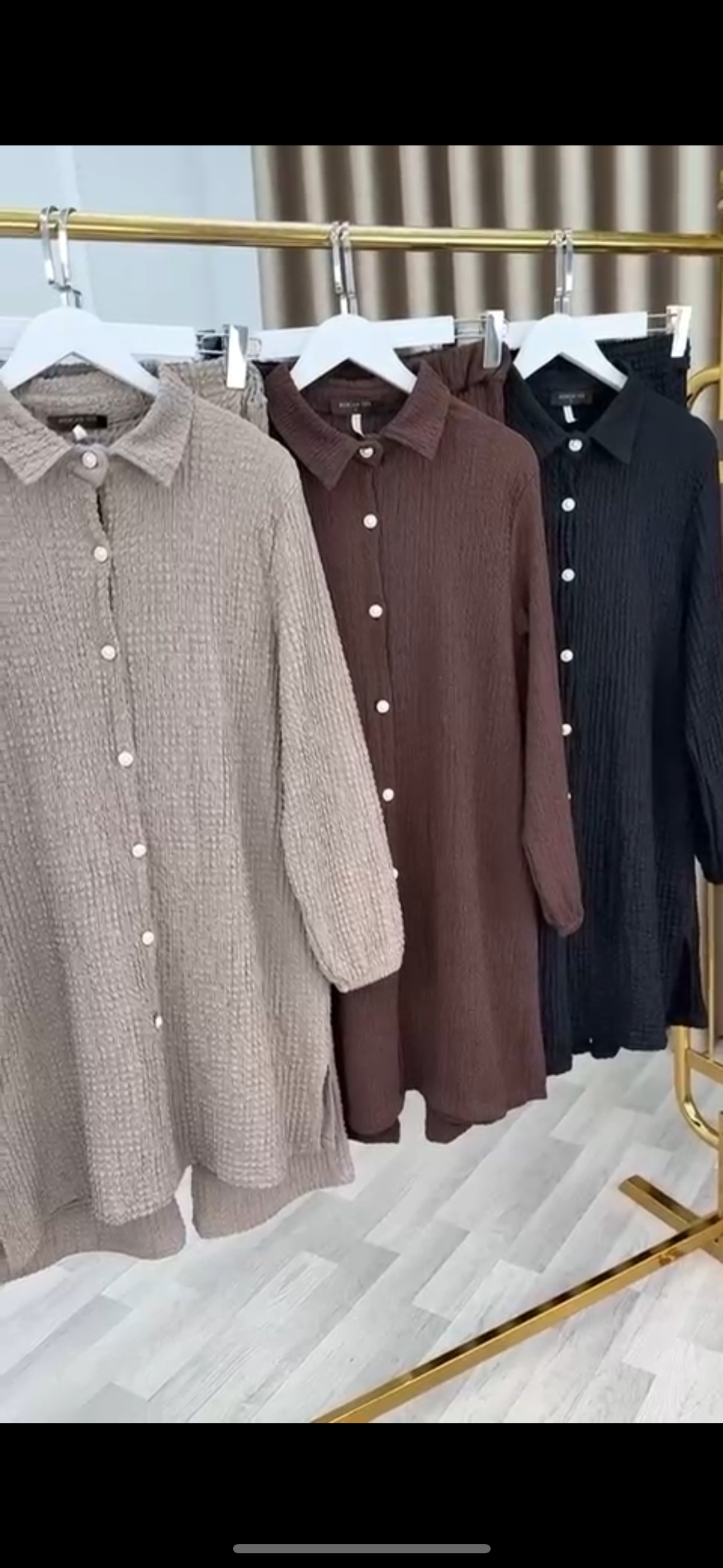 Bürümcük Kumaş Ultra Esnek Pantolon Beli Lastikli İkili Takım