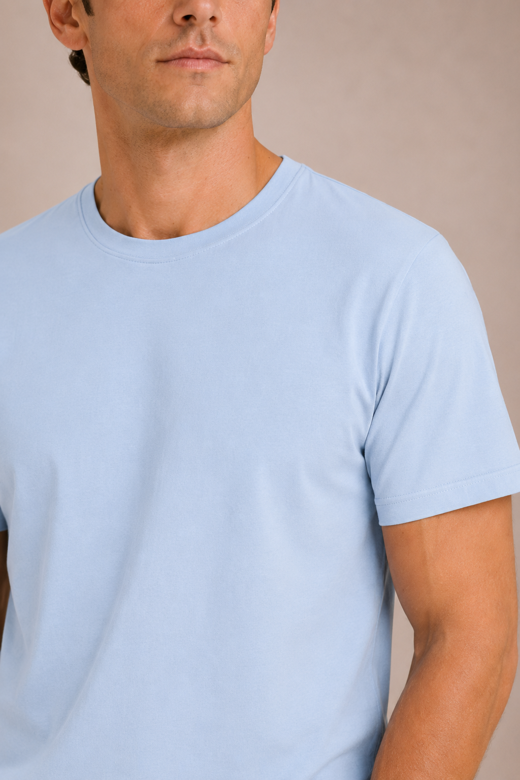 Basic Sıfır Yaka Unisex Tişört