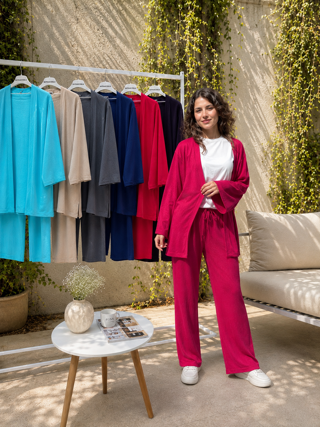 Kimono Takım Full Likralı Bürümcük Kumaş