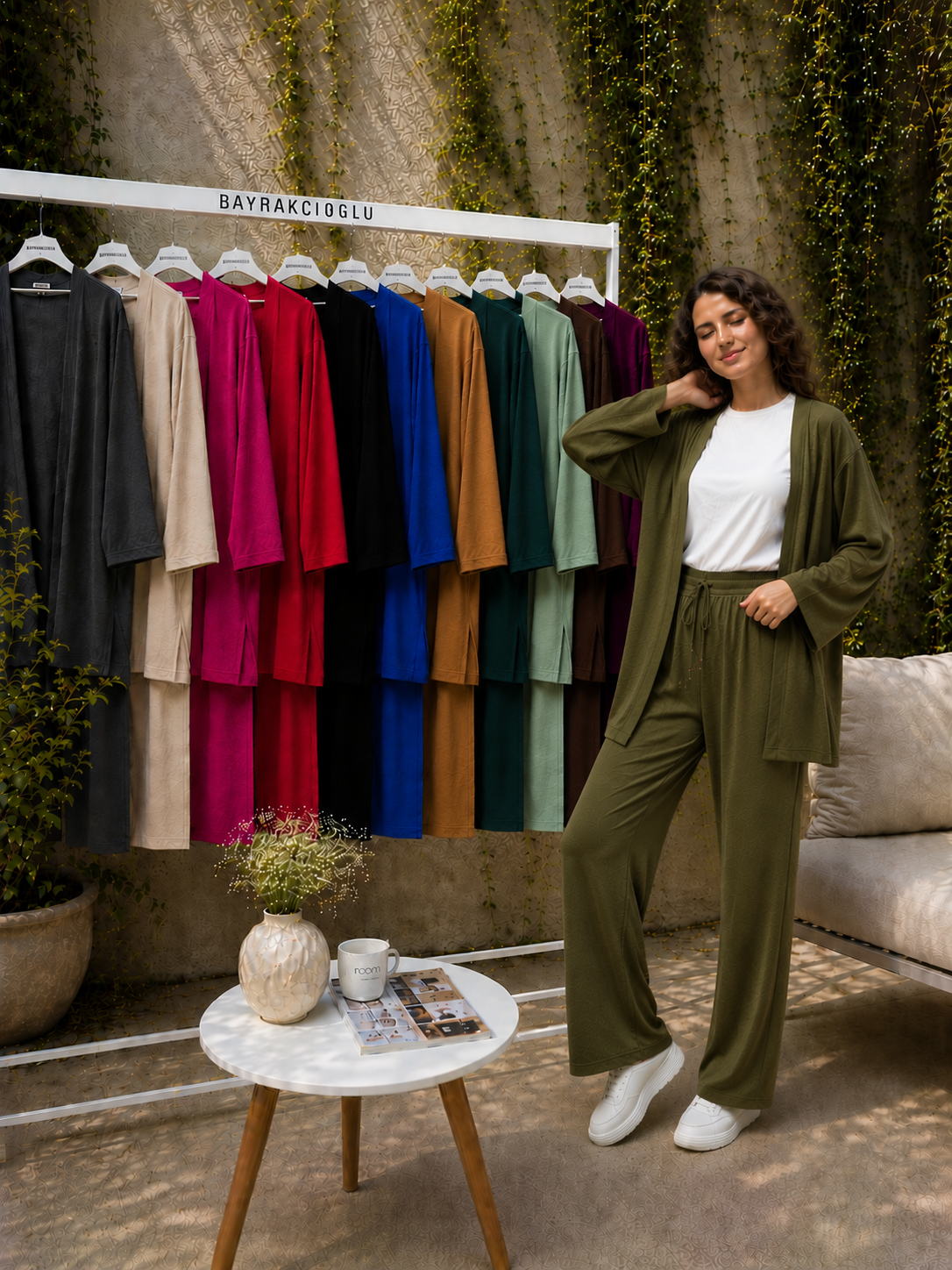 Kimono Takım Full Likralı Bürümcük Kumaş