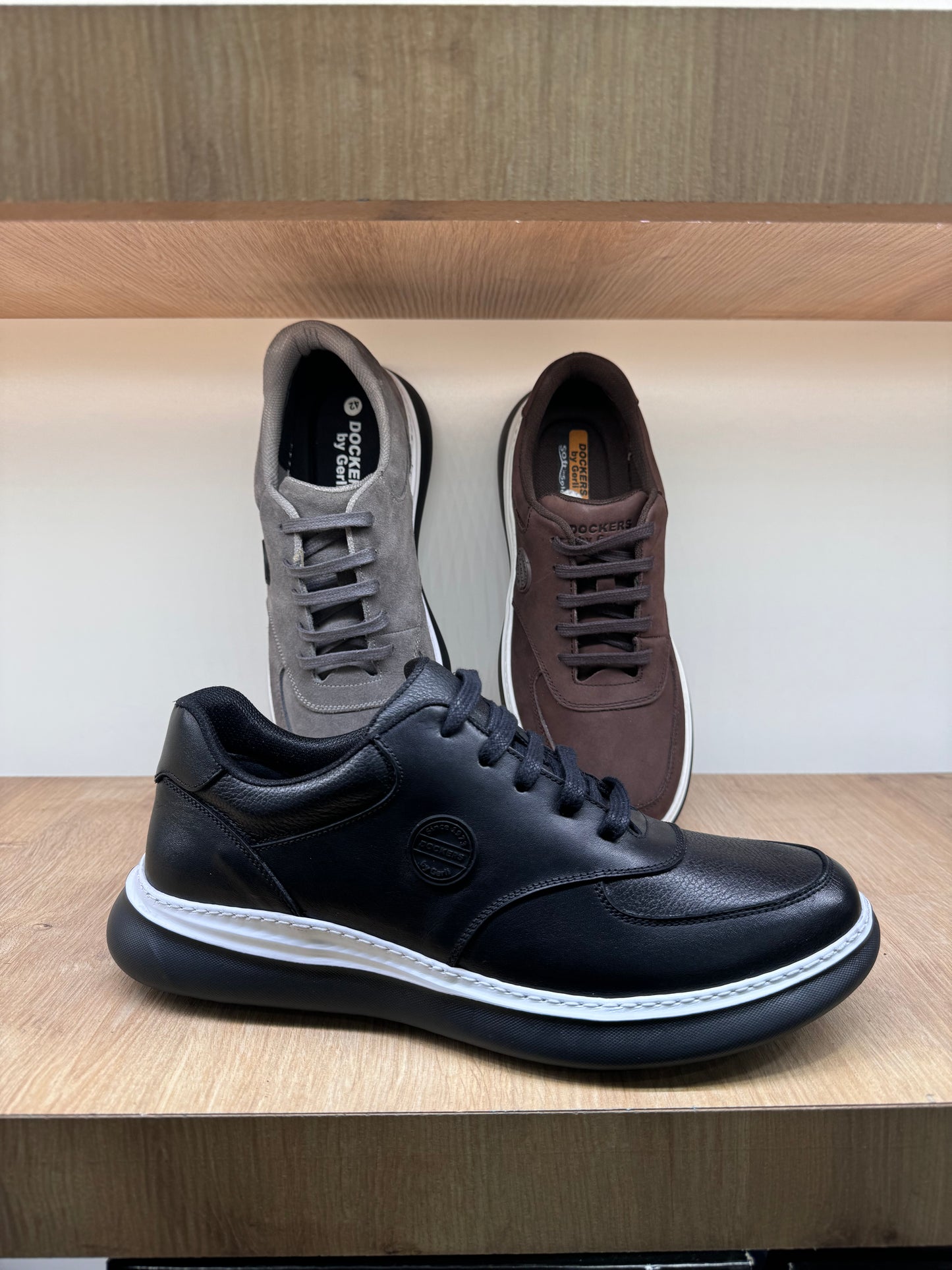 KAHVERENGİ BAĞCIKLI KALIN TABAN %100 HAKİKİ DERİ SNEAKER ERKEK AYAKKABI ORJİNAL MARKA