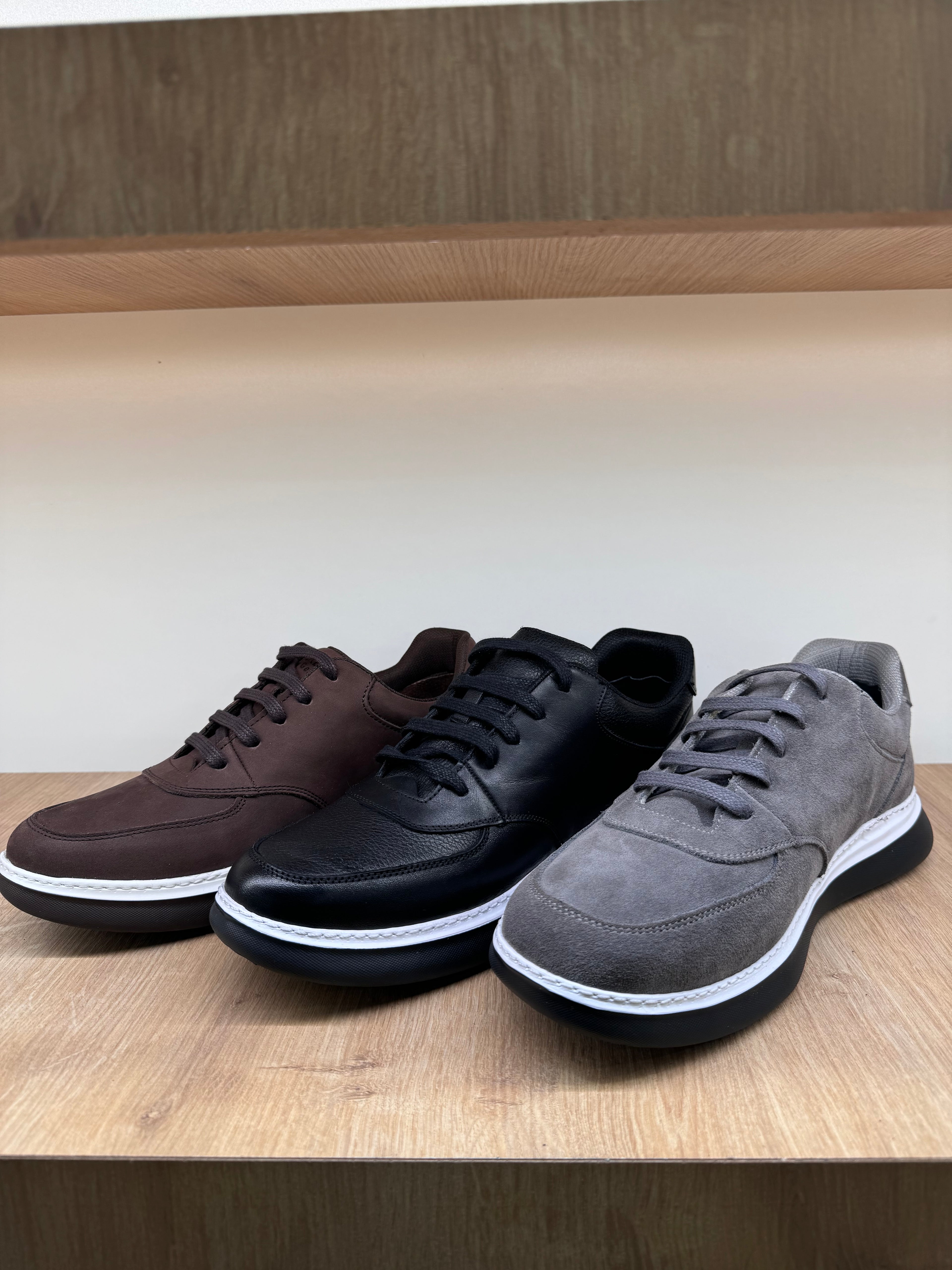 BAĞCIKLI KALIN TABAN %100 HAKİKİ DERİ SNEAKER ERKEK AYAKKABI ORJİNAL MARKA