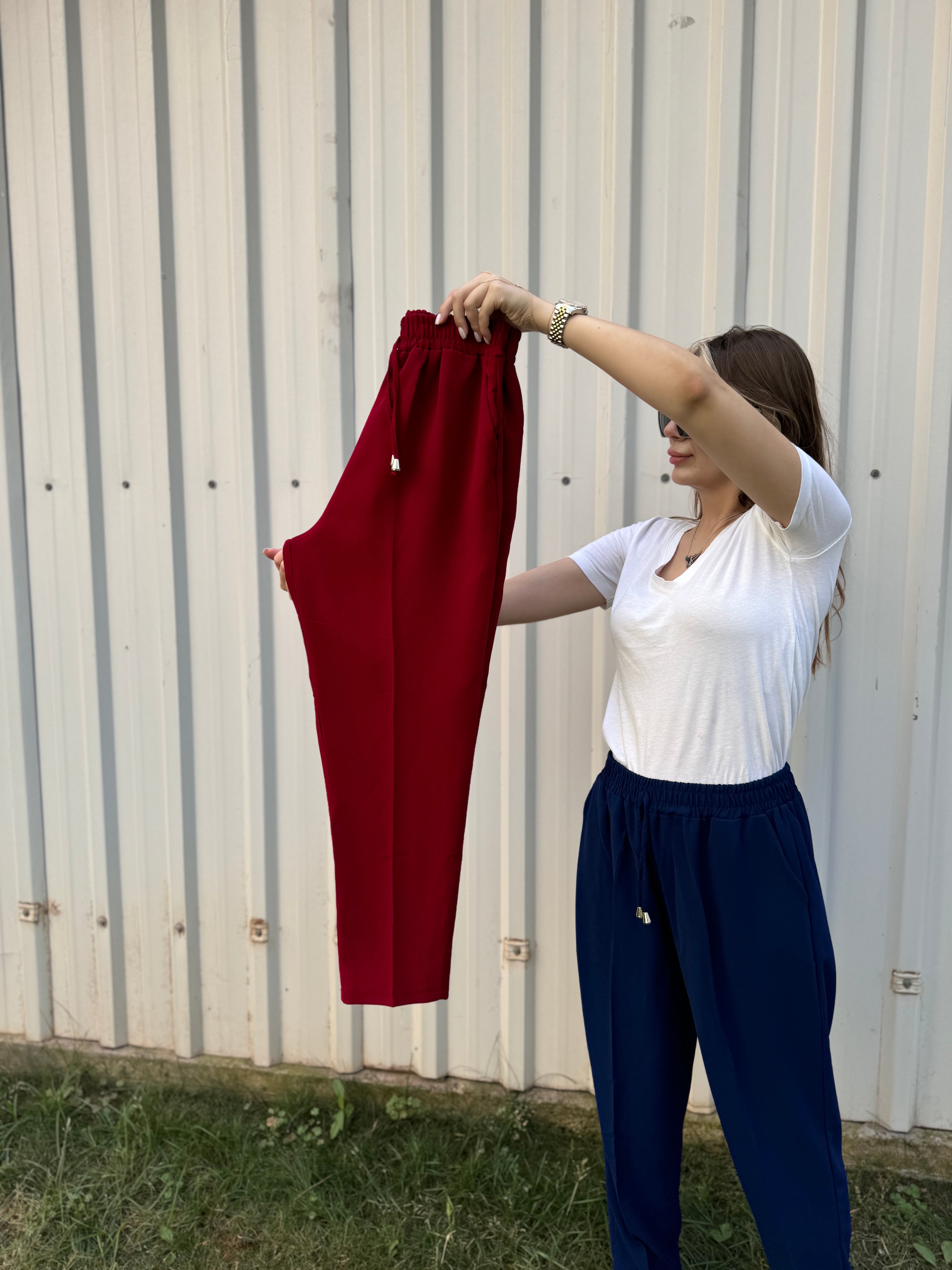 ZERA KREP BORU PAÇA BATTAL BEDEN PANTOLON