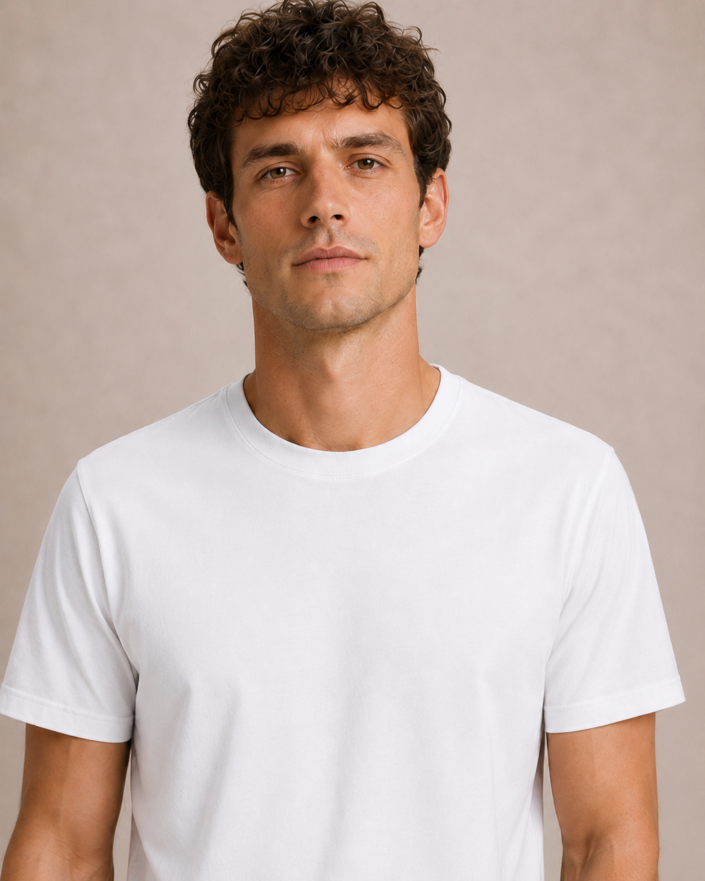 Basic Sıfır Yaka Unisex Tişört