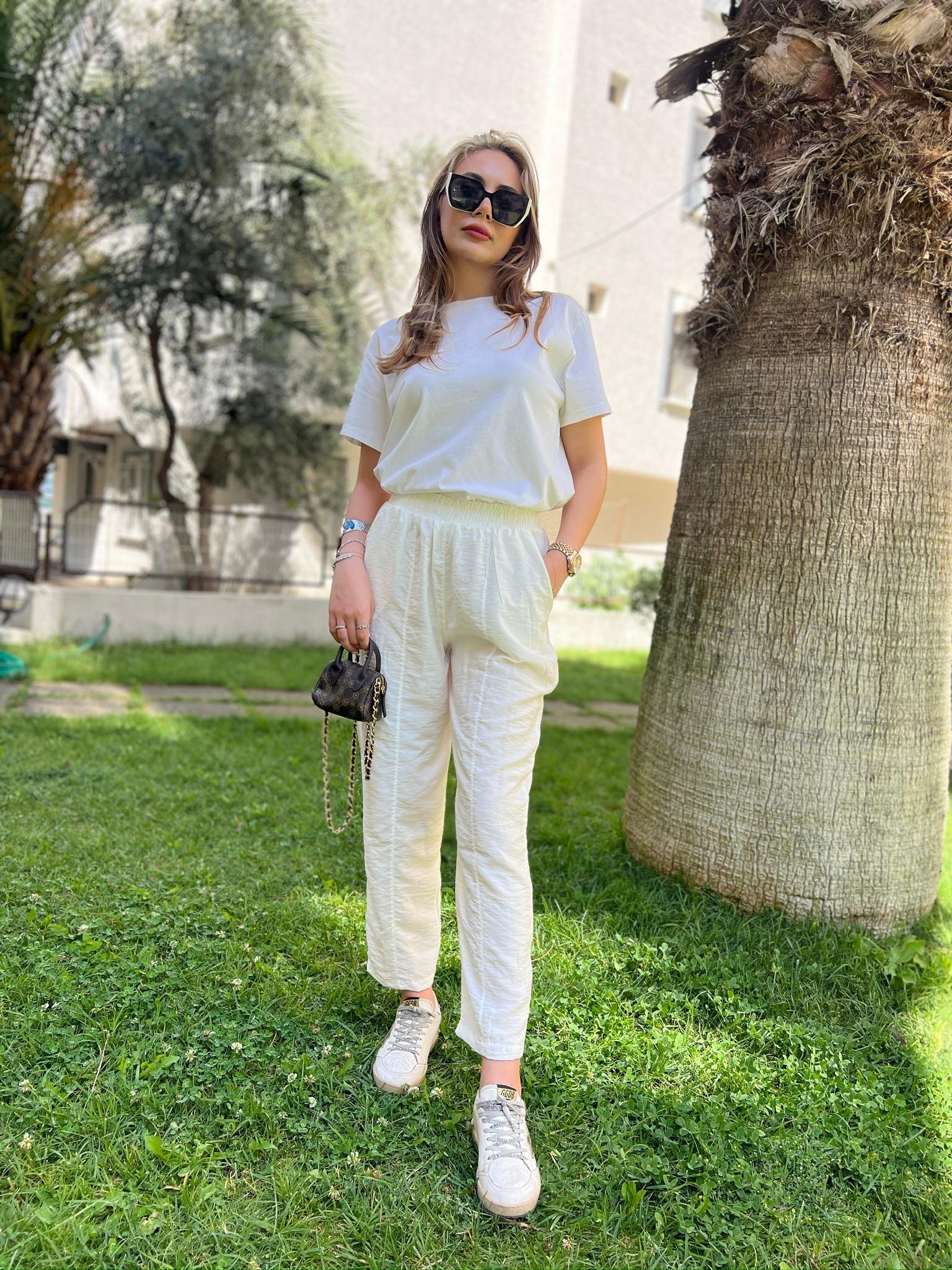 Bambu Crush Keten Yazlık Pantolon