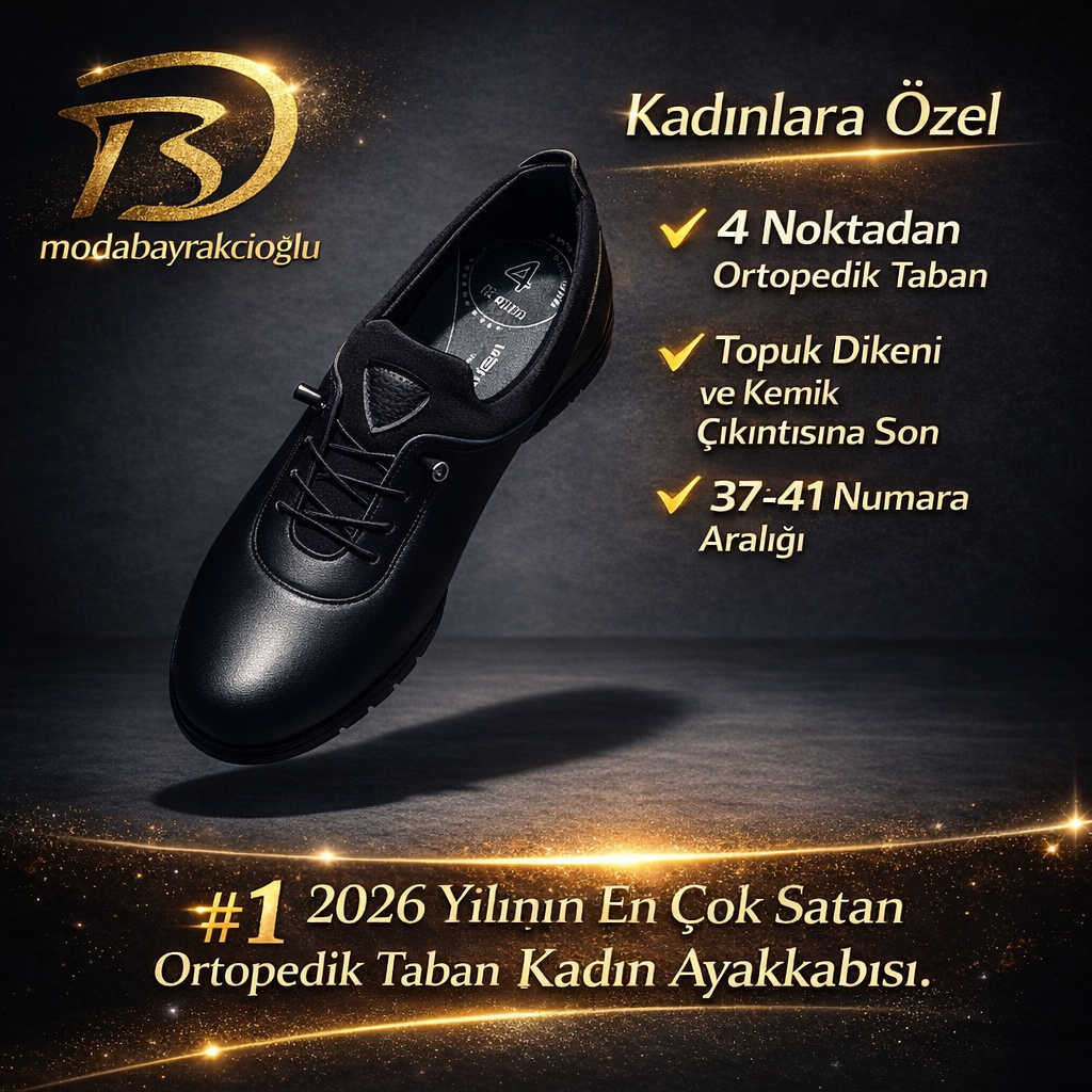 4 NOKTADAN ORTOPEDİK TABAN KADIN AYAKKABISI