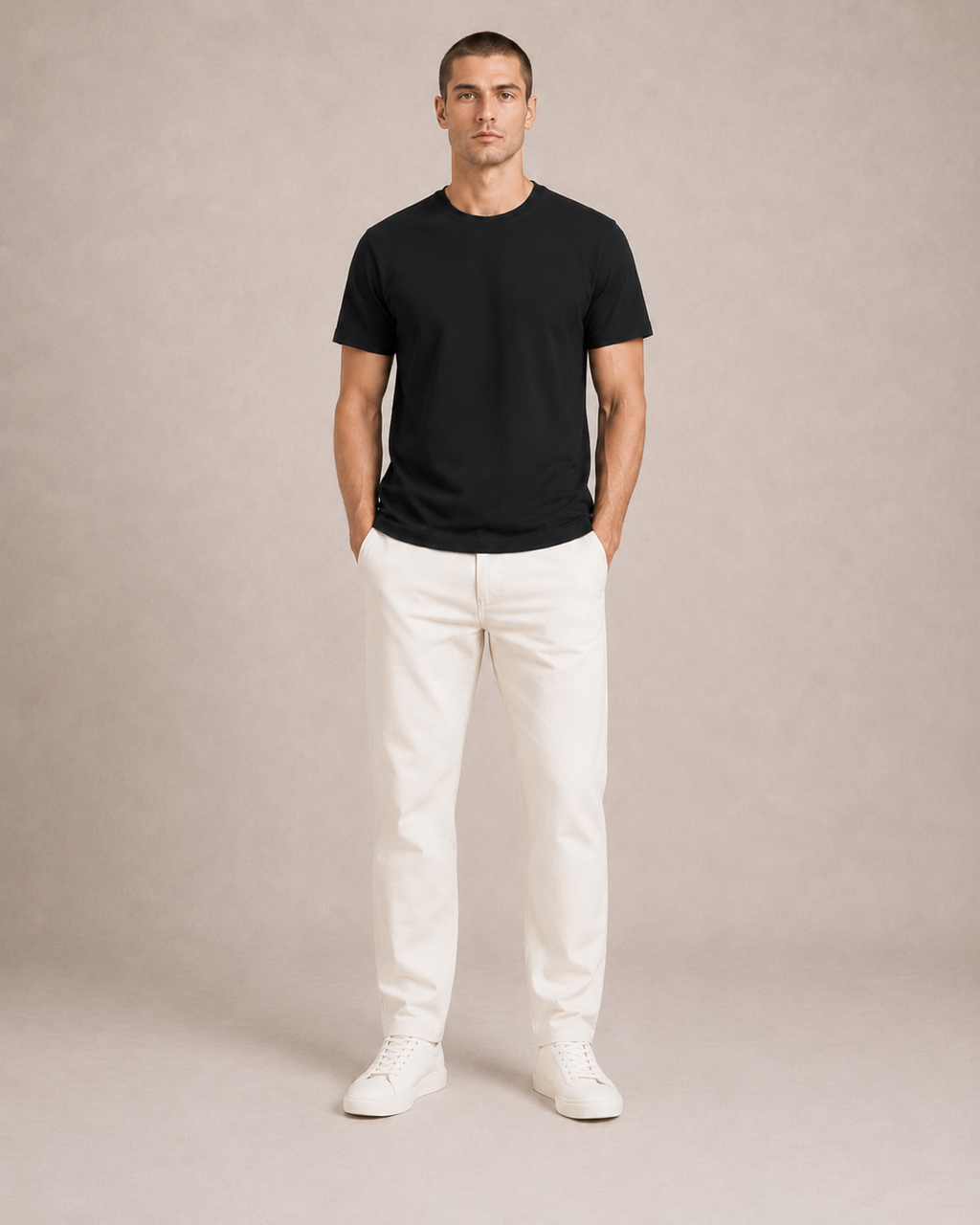 Basic Sıfır Yaka Unisex Tişört