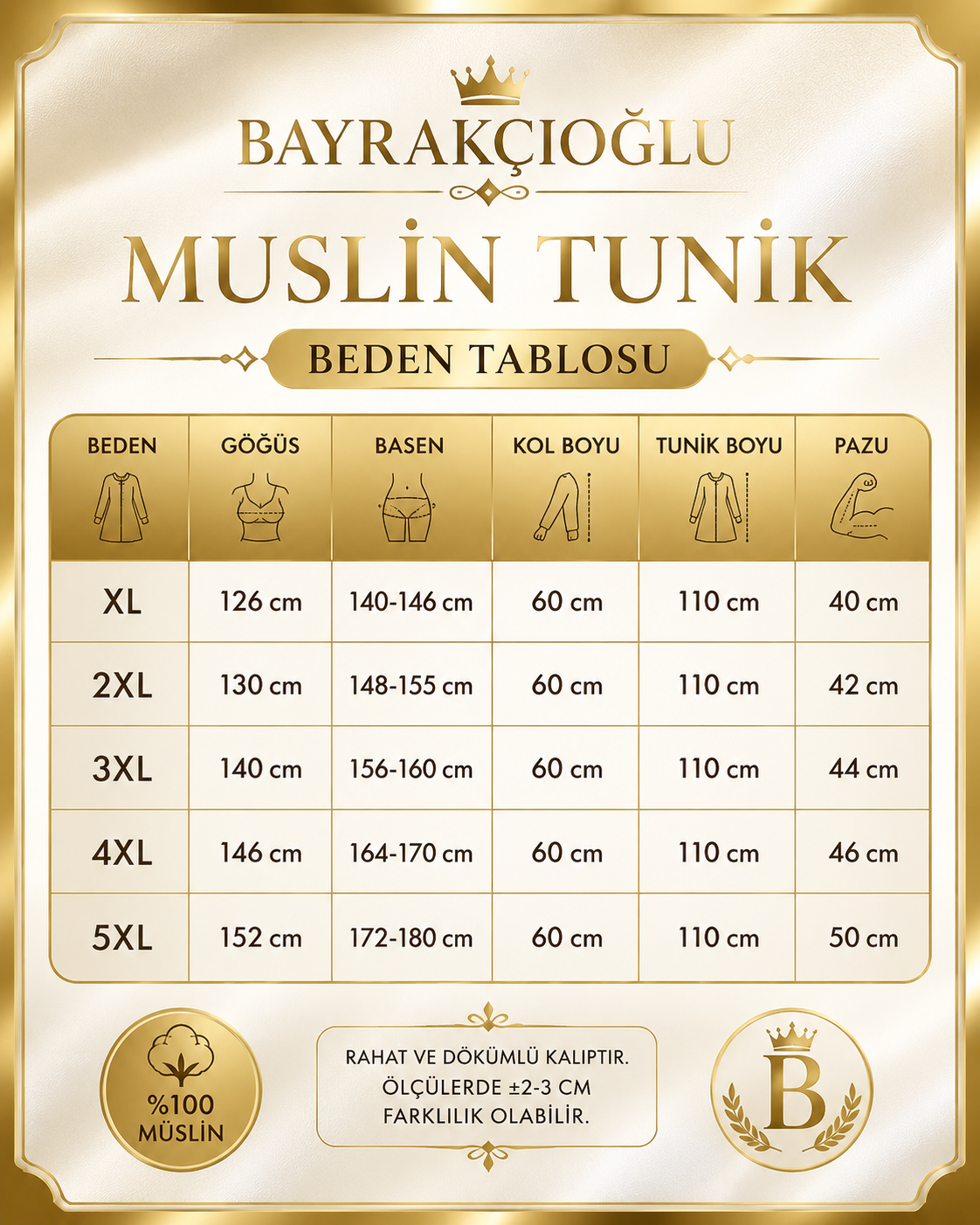 MUSLİN KUMAŞ UZUN DÜĞMELİ TUNİK