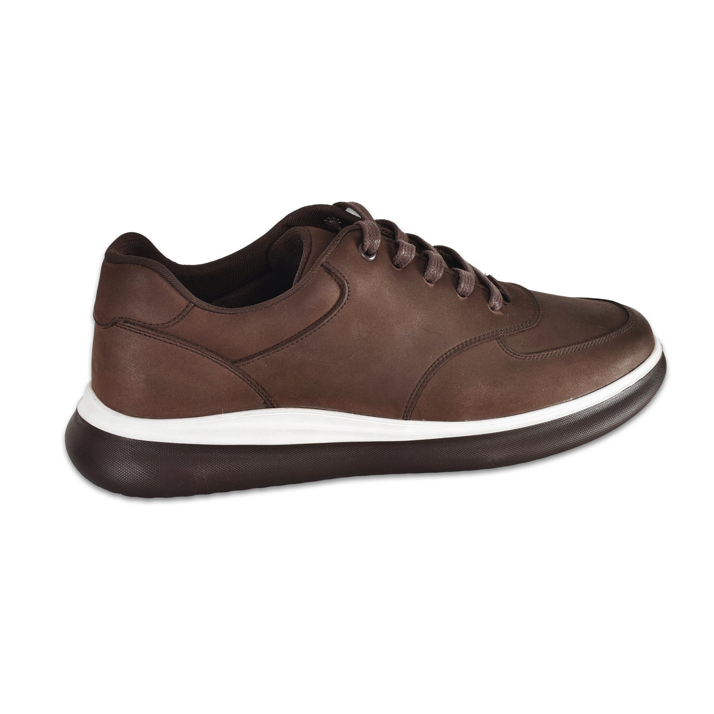 KAHVERENGİ BAĞCIKLI KALIN TABAN %100 HAKİKİ DERİ SNEAKER ERKEK AYAKKABI ORJİNAL MARKA