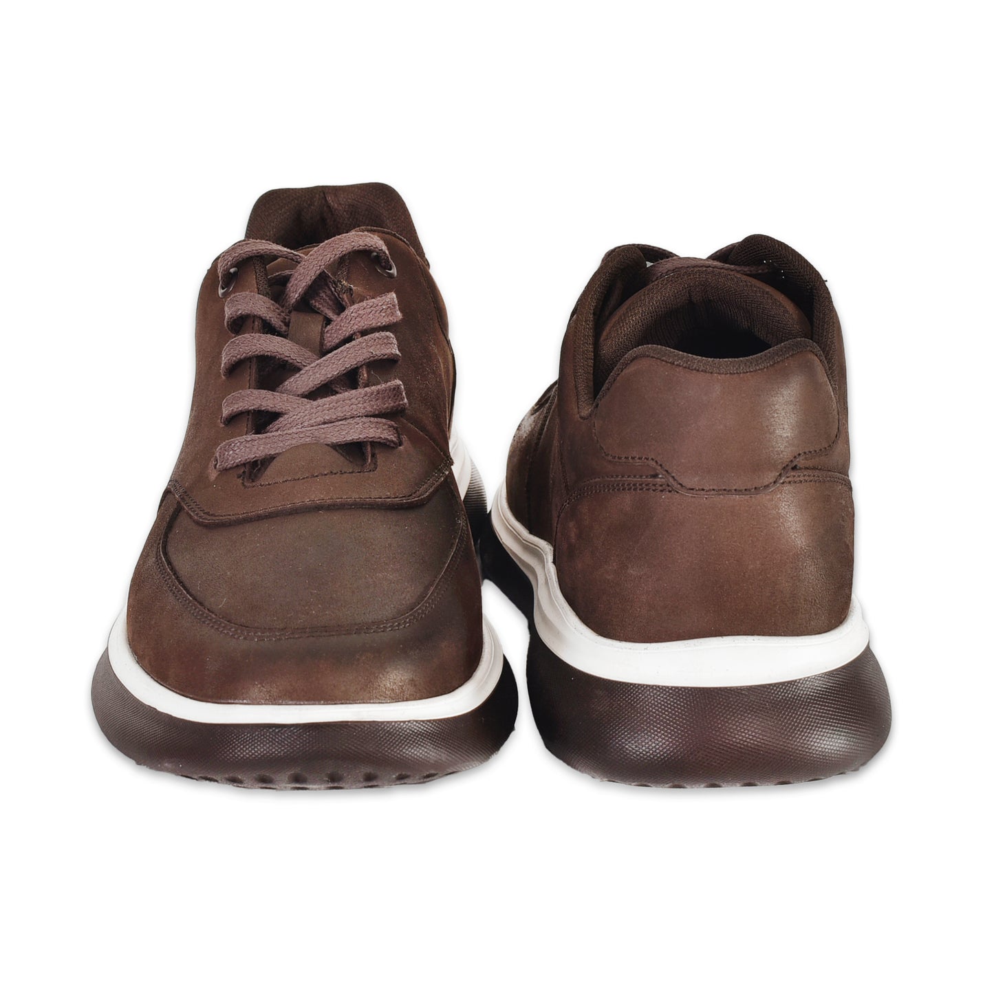 KAHVERENGİ BAĞCIKLI KALIN TABAN %100 HAKİKİ DERİ SNEAKER ERKEK AYAKKABI ORJİNAL MARKA