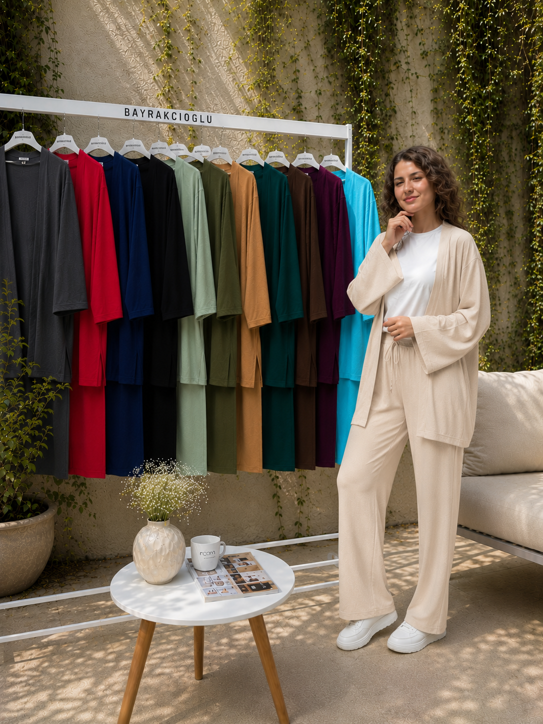 Kimono Takım Full Likralı Bürümcük Kumaş