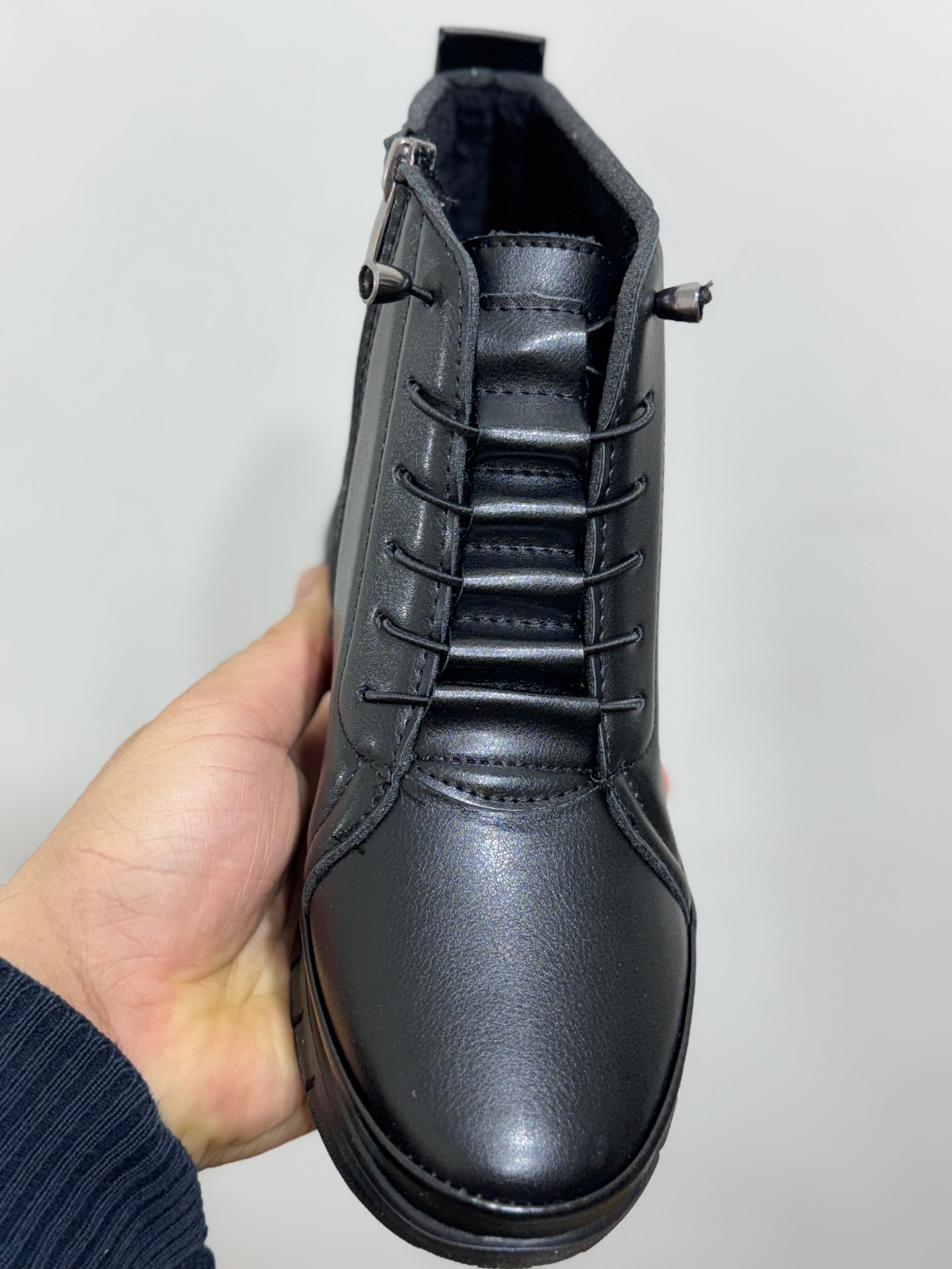 KIŞLIK BOT 4 NOKTADAN ORTOPEDİK TABAN İÇİ YÜNLÜ SU GEÇİRMEZ FERMUARLI AKILLI  BAĞCIKLI BOT KADIN BOTU