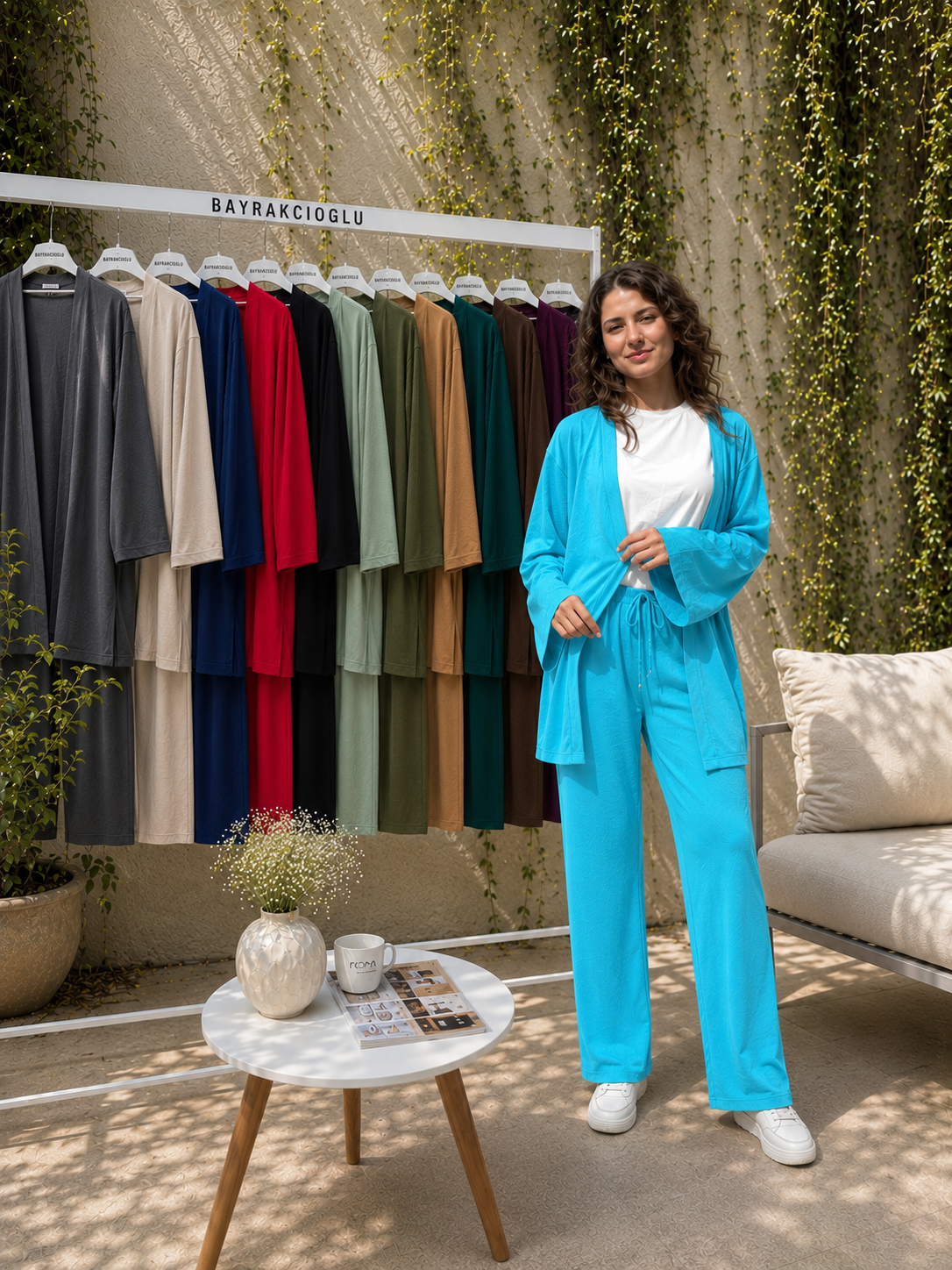 Kimono Takım Full Likralı Bürümcük Kumaş