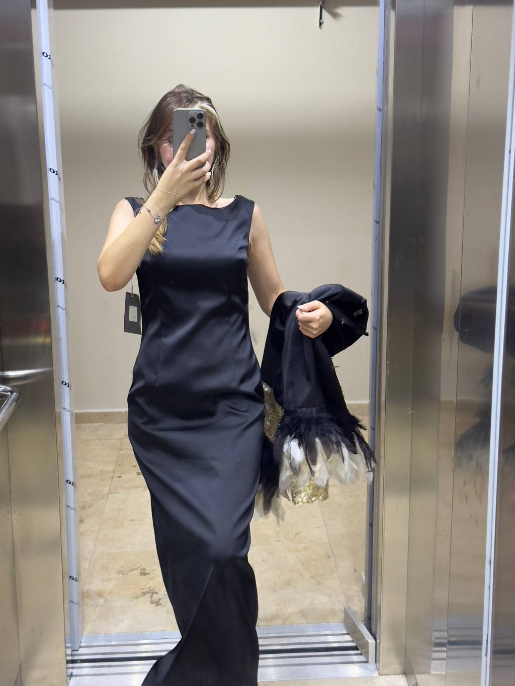 Özel Tasarım Tüylü Ceket ve İç Elbise Takım Abiye Düğün Nişan Kıyafeti