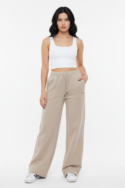 Oysho Kumaş Belden Lastikli Çift Cepli Eşofman Altı