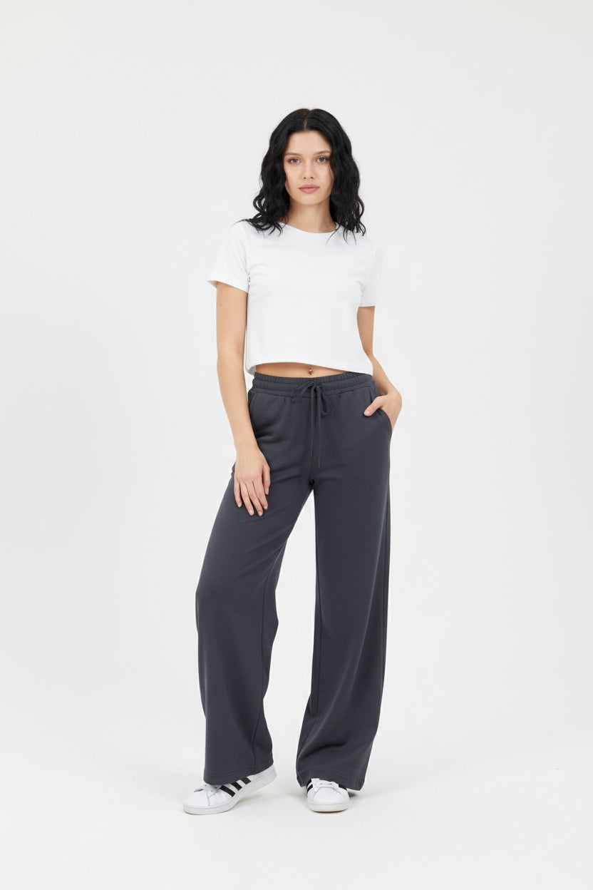 Oysho Kumaş Belden Lastikli Çift Cepli Eşofman Altı