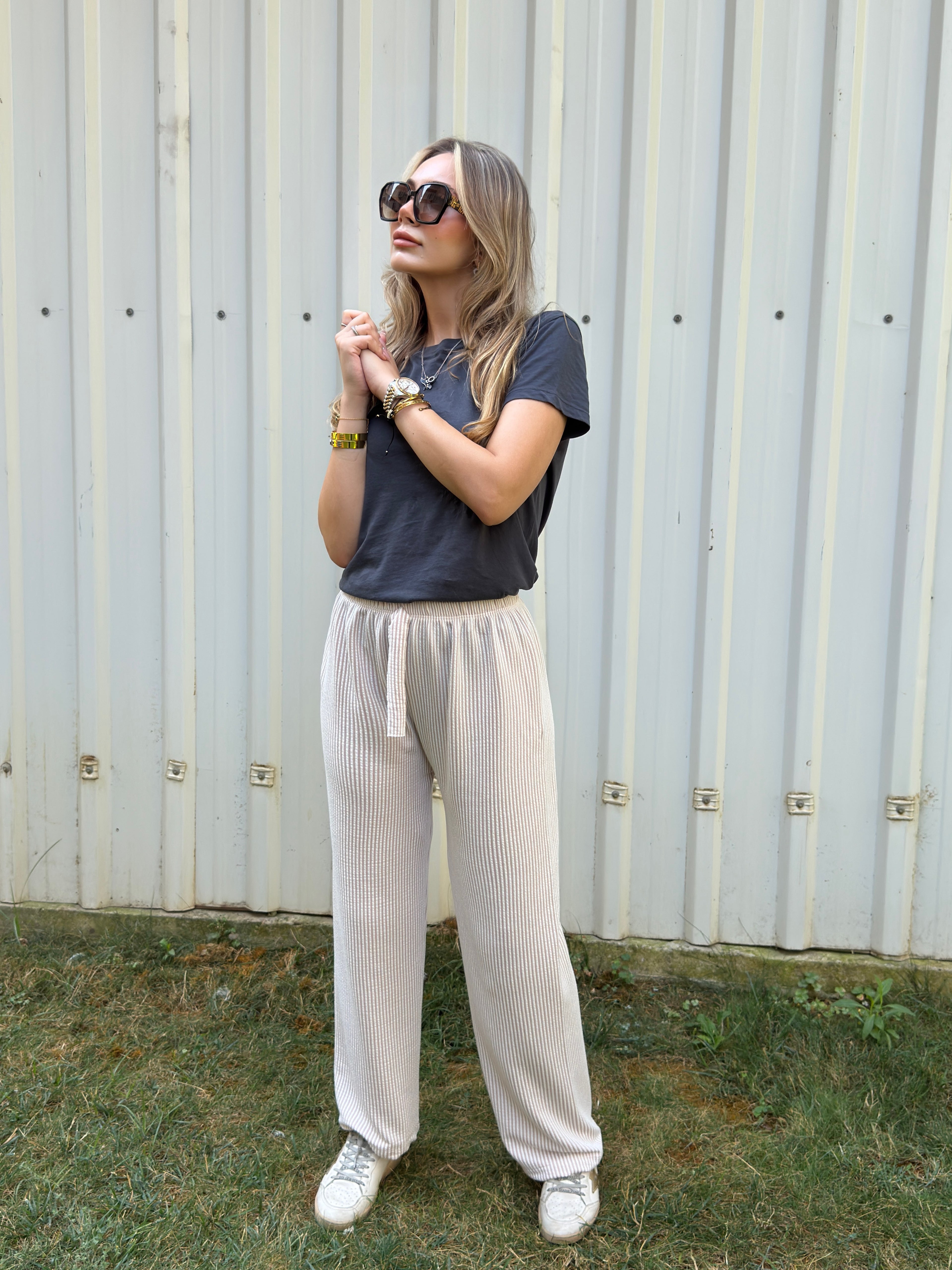 FENOMEN ÜRÜN: SU YOLU DESEN PAMUKLU PALAZZO PANTOLON