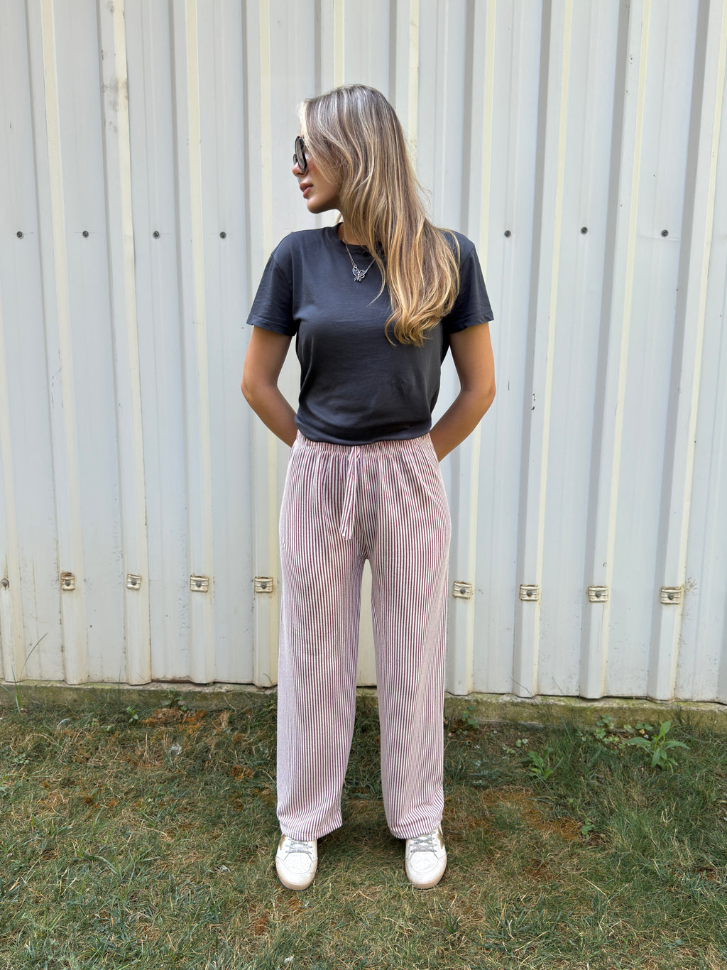 FENOMEN ÜRÜN: SU YOLU DESEN PAMUKLU PALAZZO PANTOLON