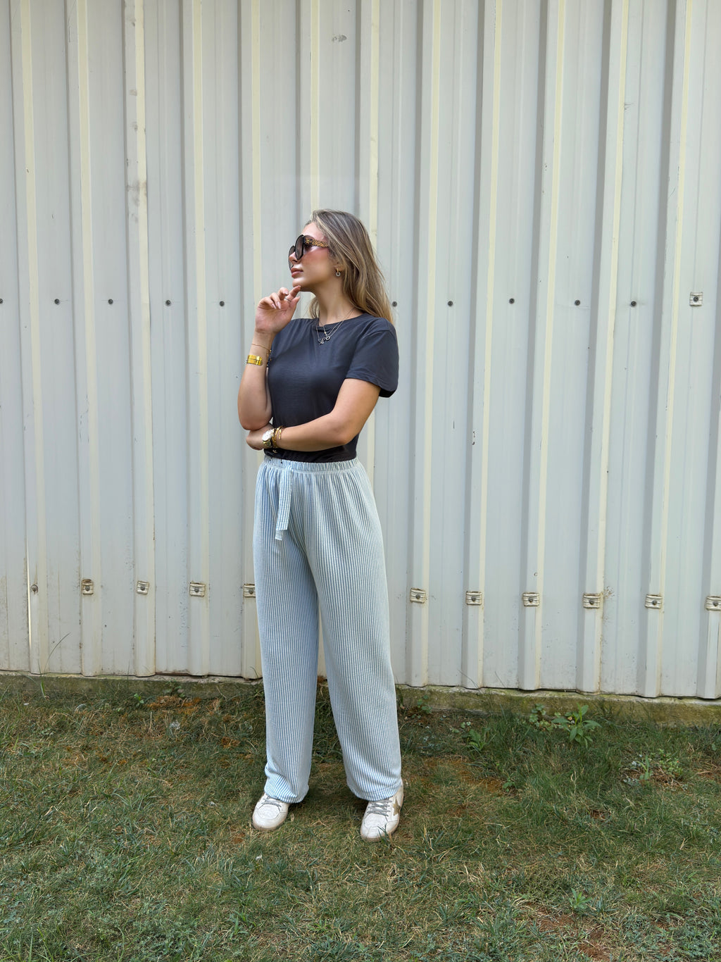 FENOMEN ÜRÜN: SU YOLU DESEN PAMUKLU PALAZZO PANTOLON