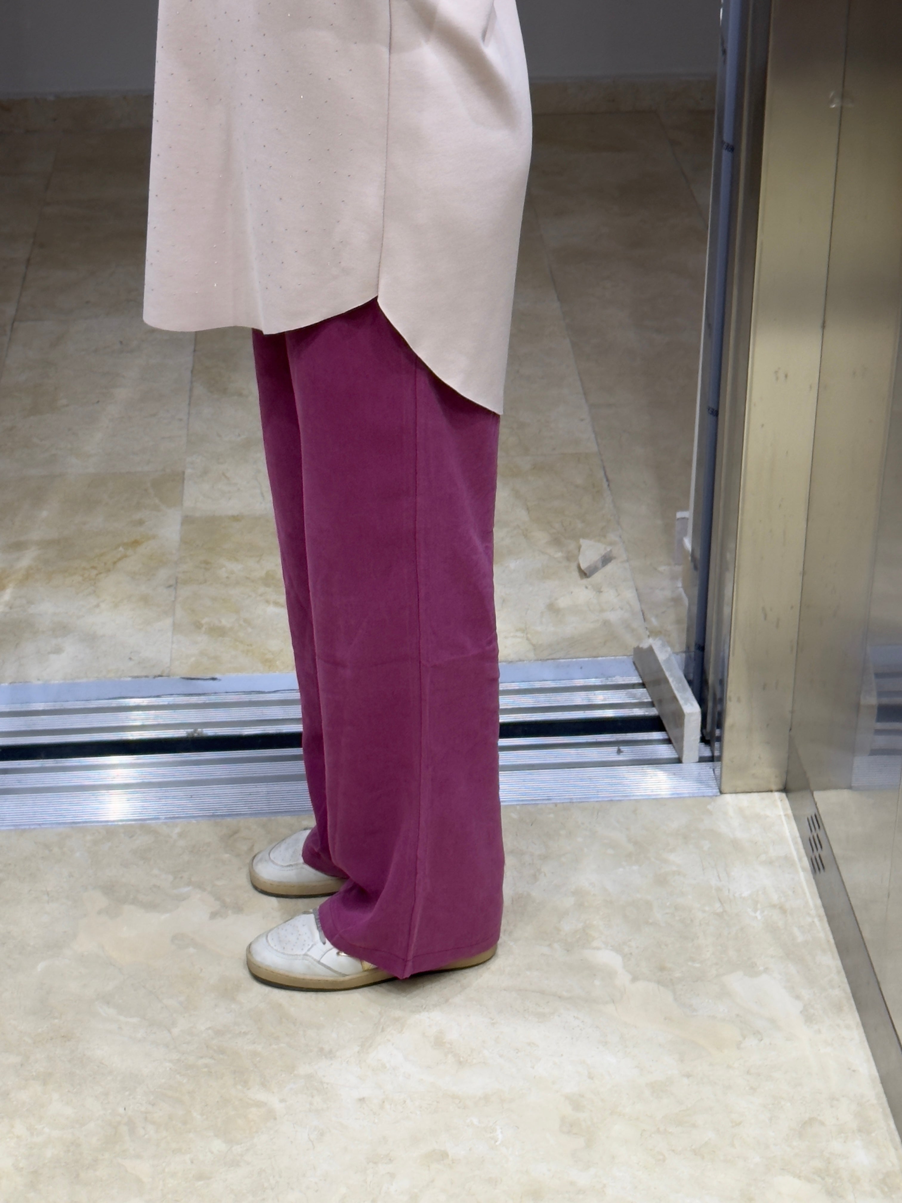 Parıltılı Modal Kumaş Pamuklu Tüylenmeyen Spor ve Şık Oversize Tunik