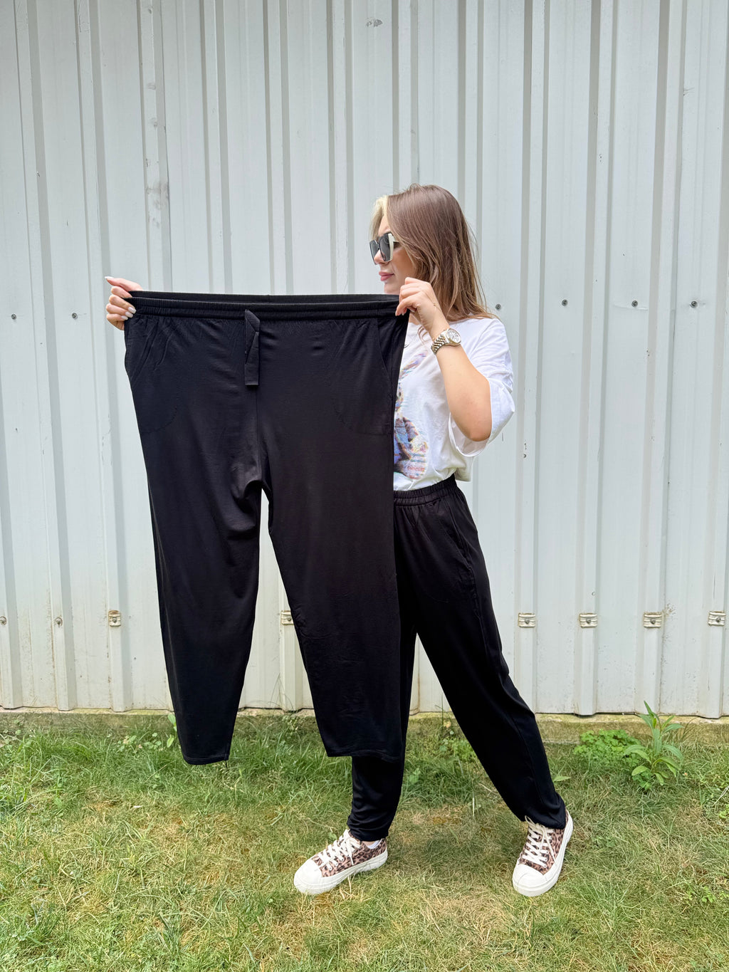 Enine Boyuna Ultra Esnek Penye Pantolon