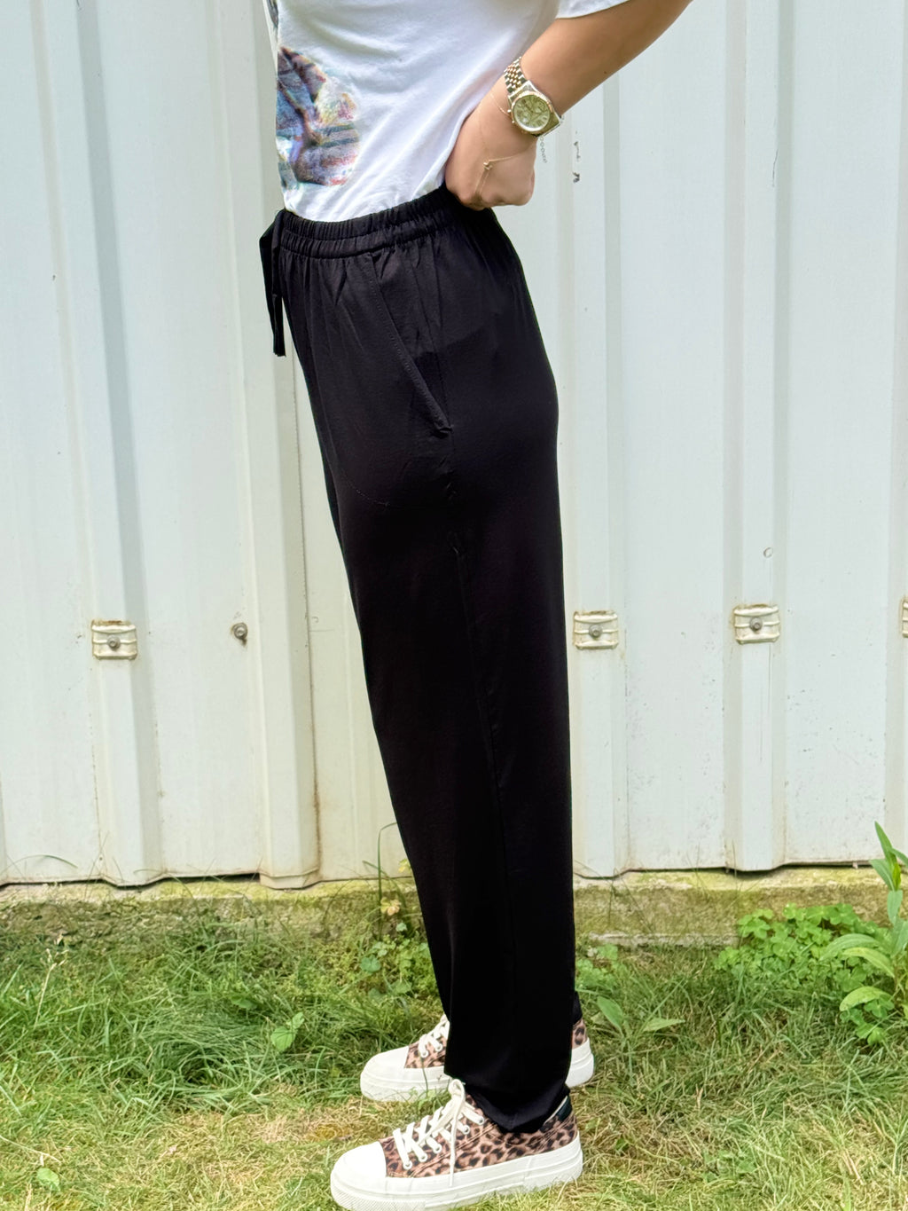 Enine Boyuna Ultra Esnek Penye Pantolon