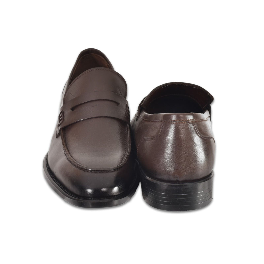 Kahverengi Deri Klasik Erkek Loafer Ayakkabı