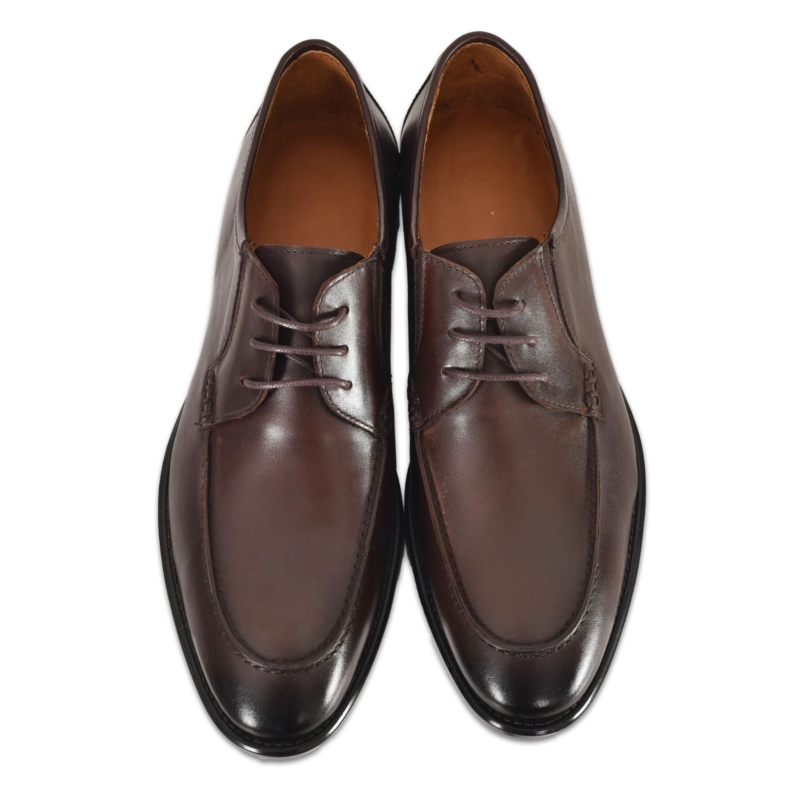 Gerçek Deri Klasik Bağcıklı Erkek Ayakkabı (Siyah & Kahverengi)