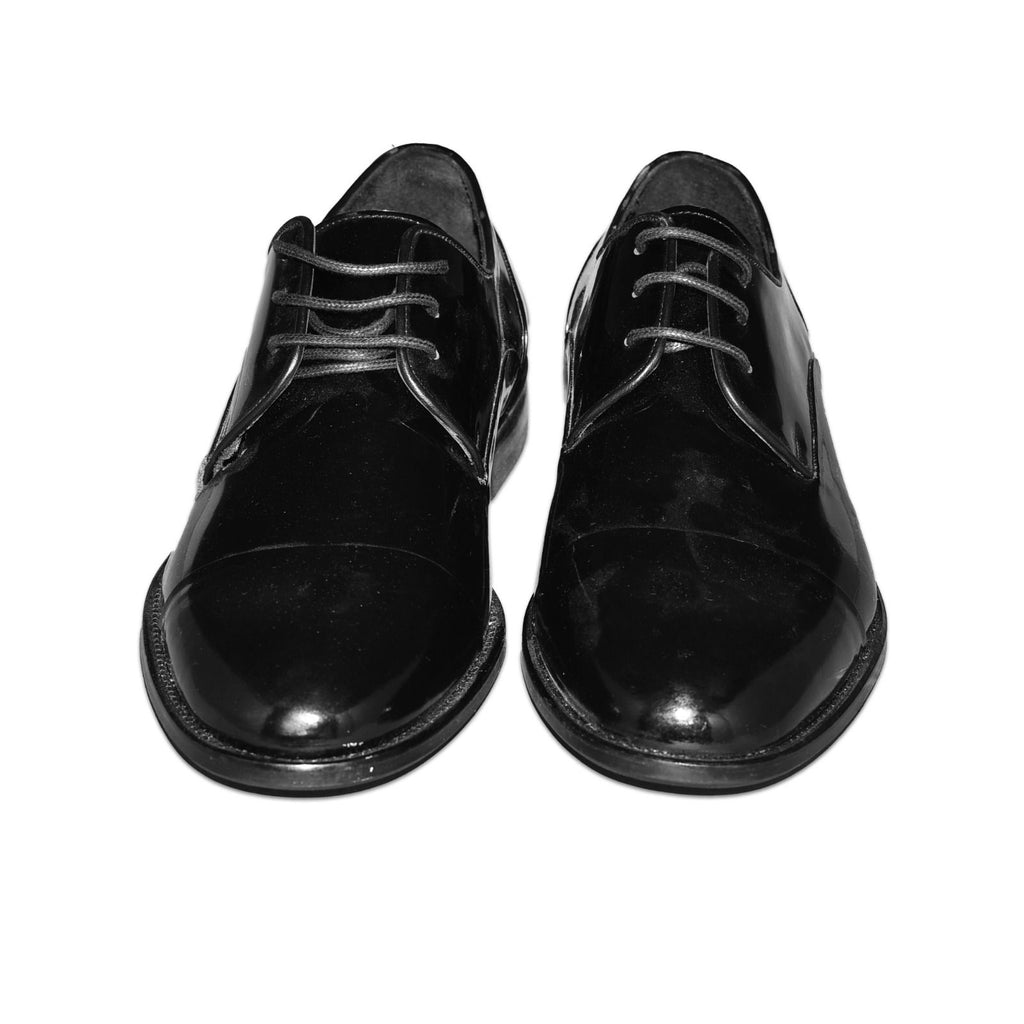 Siyah Rugan Deri Klasik Erkek Ayakkabı