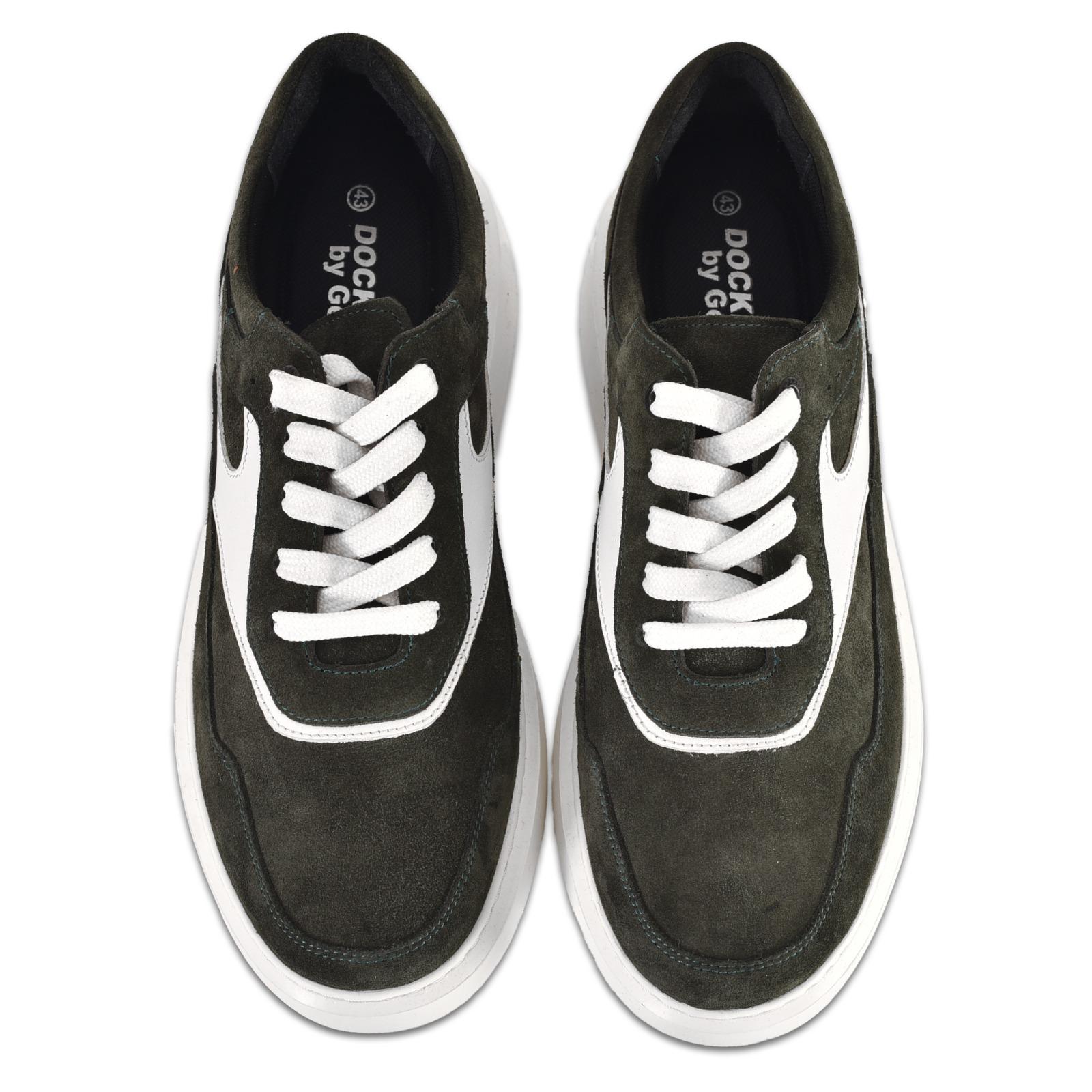 Deri Günlük Erkek Sneaker Ayakkabı Bağcıklı