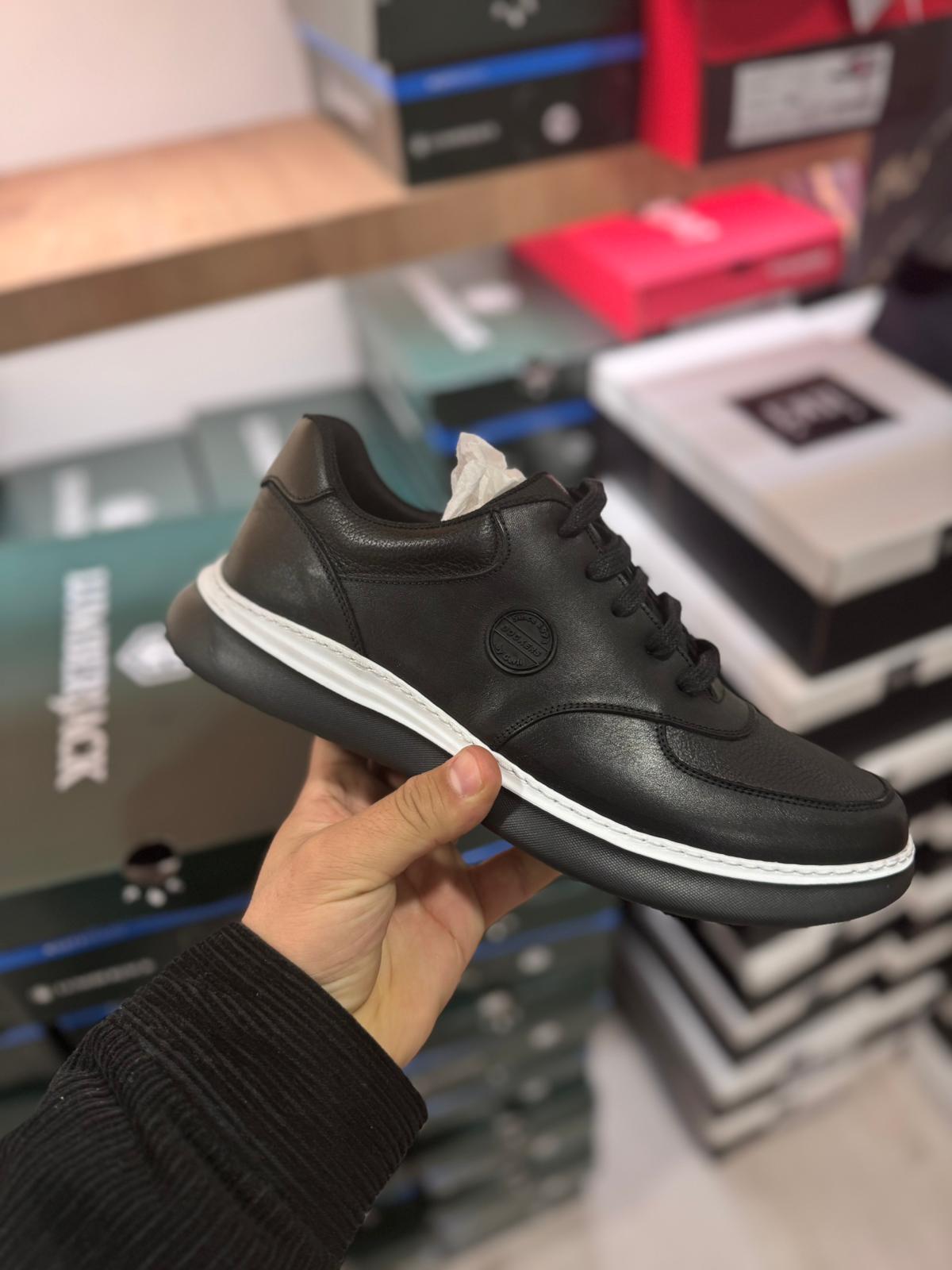 BAĞCIKLI %100 HAKİKİ DERİ SNEAKER ERKEK AYAKKABI ORİJİNAL MARKA
