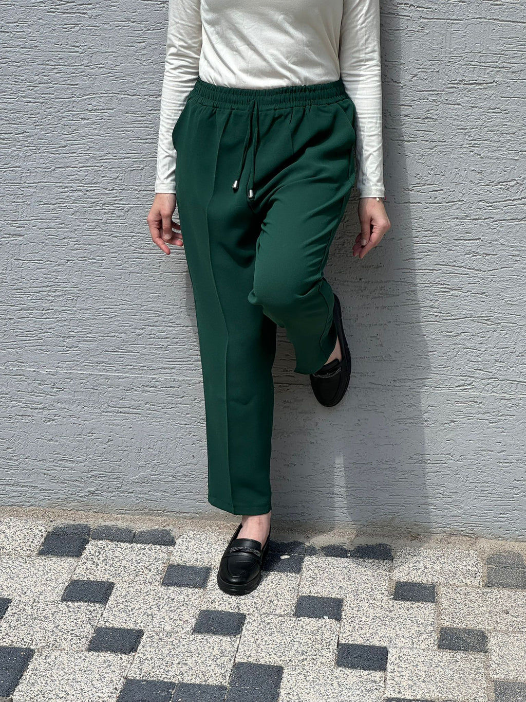 ZERA KREP BORU PAÇA BATTAL BEDEN PANTOLON