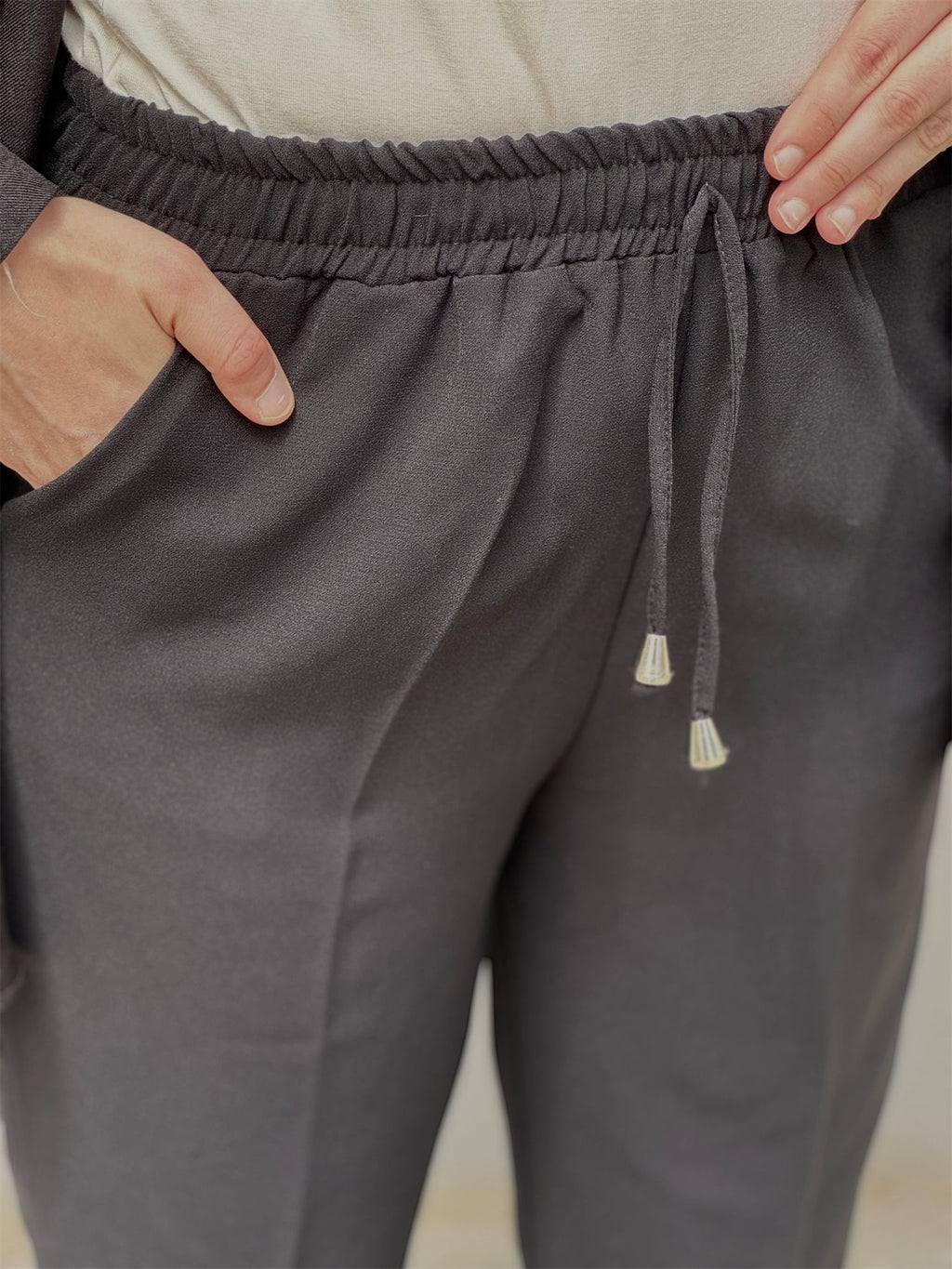 ZERA KREP BORU PAÇA BATTAL BEDEN PANTOLON