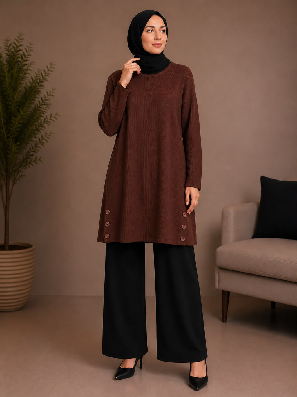 Burgu Kumaş Tunik