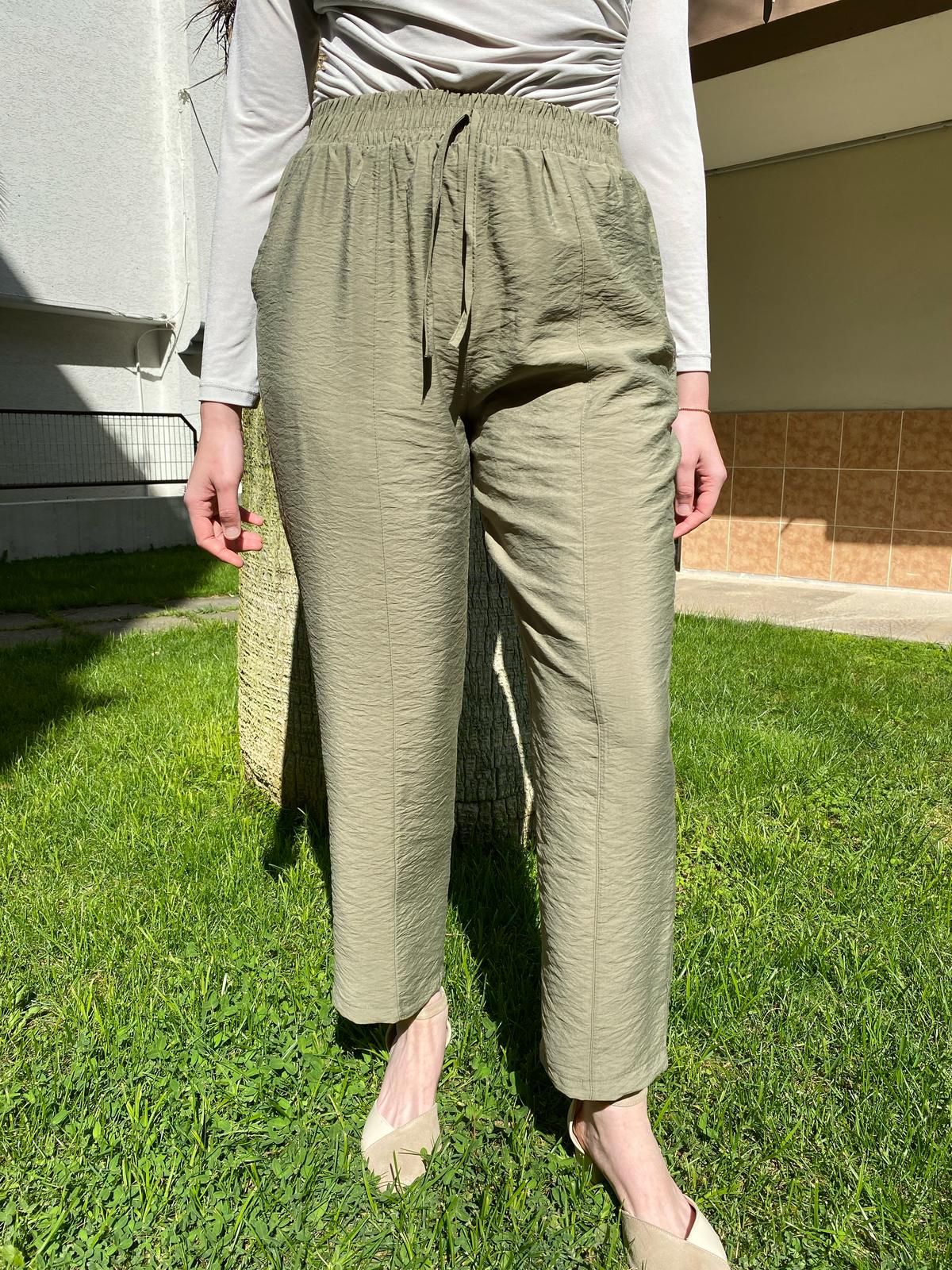 Bambu Crush Keten Yazlık Pantolon