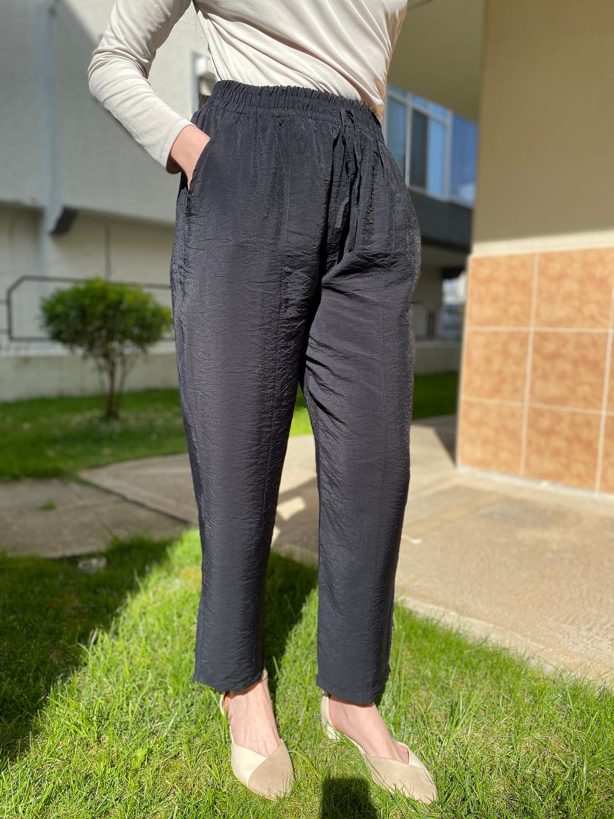 Bambu Crush Keten Yazlık Pantolon
