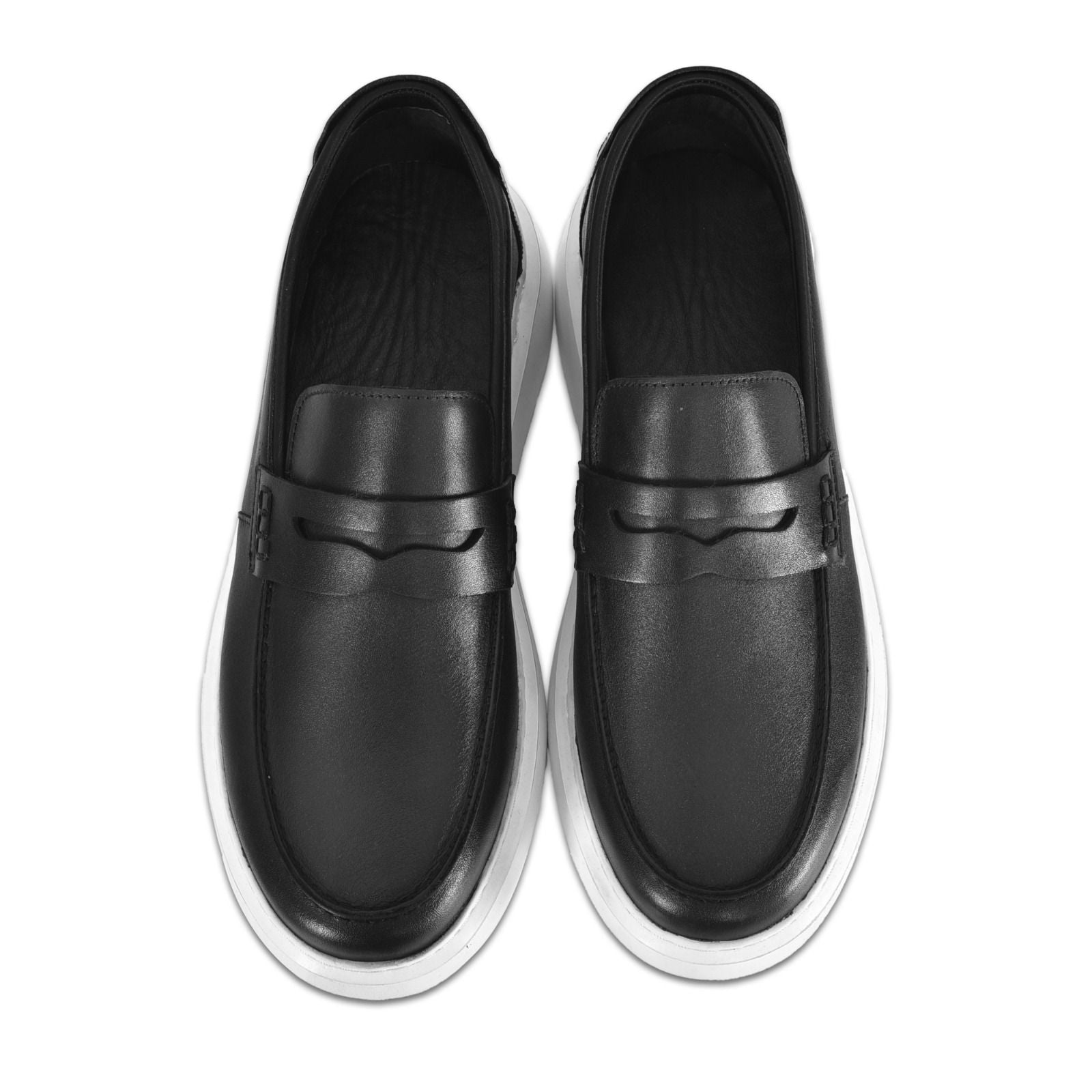 Siyah Deri Günlük Erkek Loafer Ayakkabı