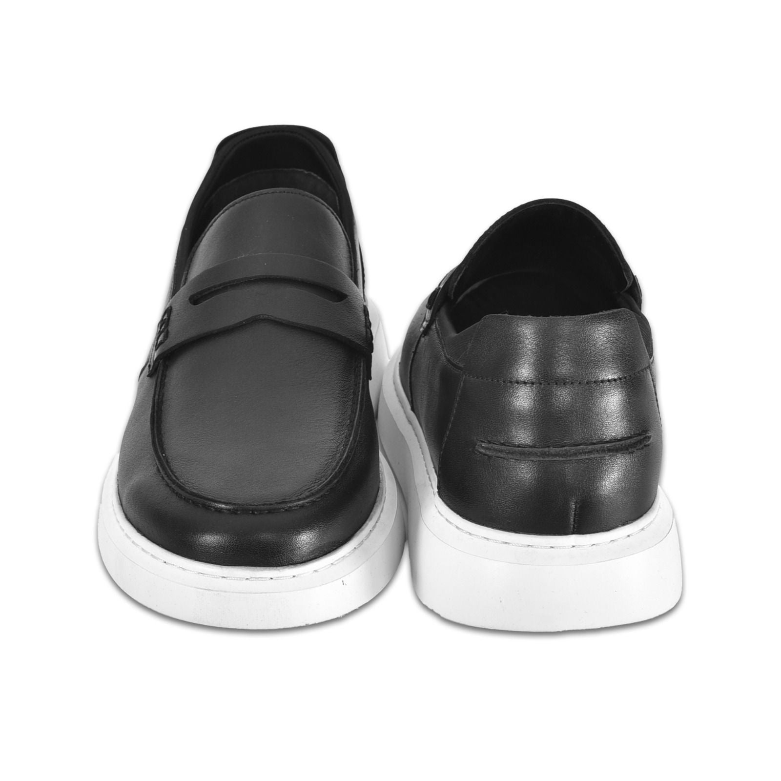 Siyah Deri Günlük Erkek Loafer Ayakkabı