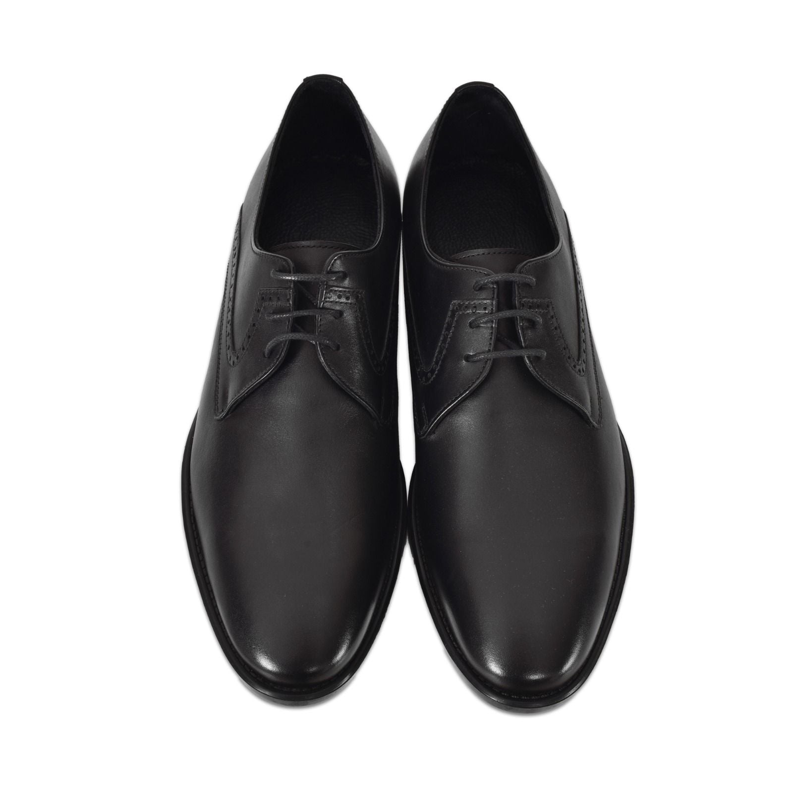 Siyah Deri Klasik Erkek Oxford Ayakkabı