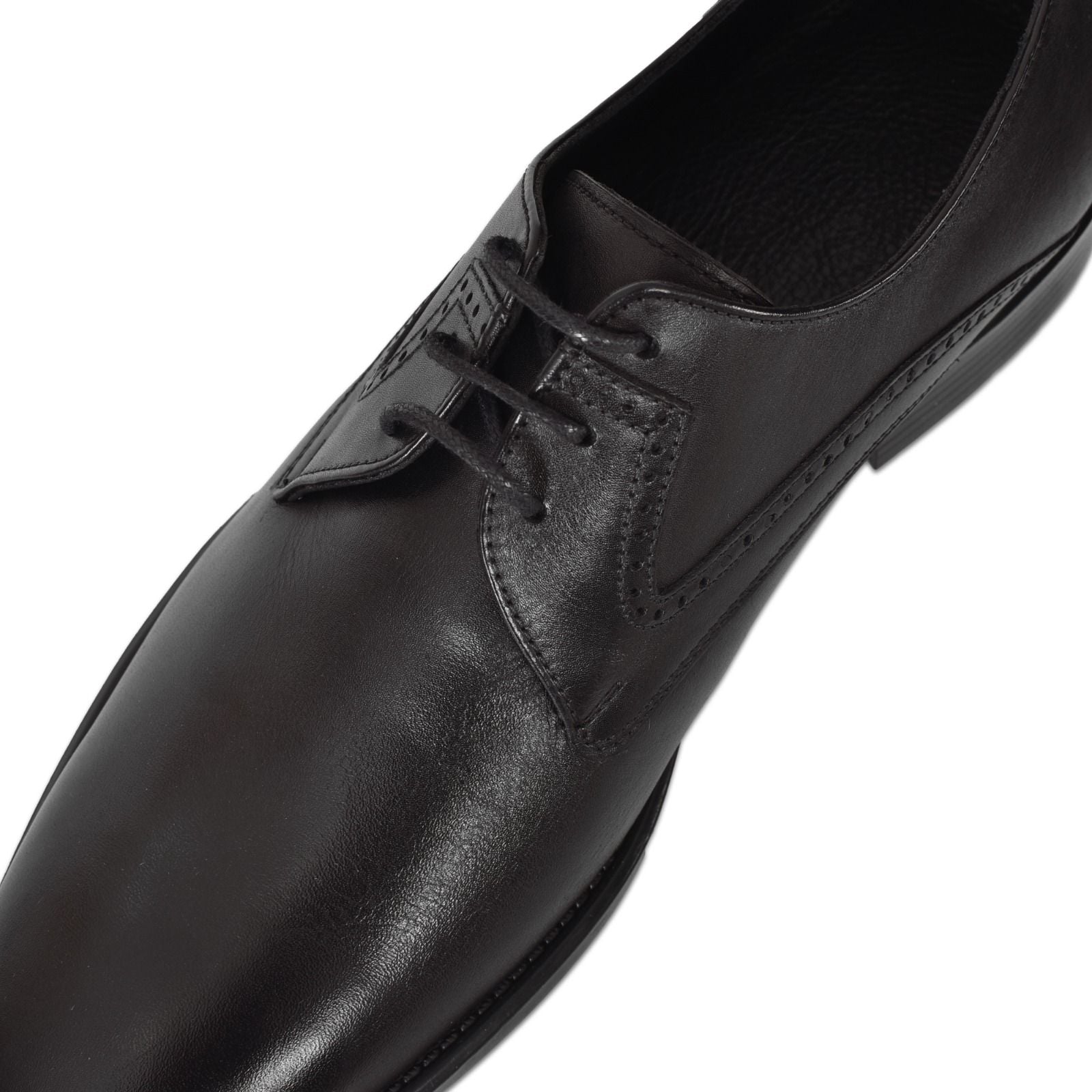 Siyah Deri Klasik Erkek Oxford Ayakkabı