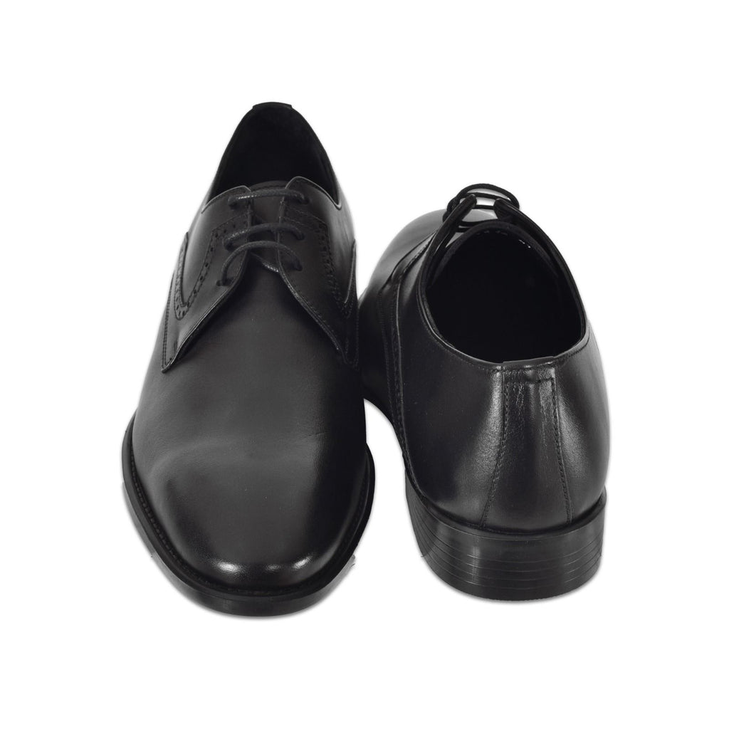 Siyah Deri Klasik Erkek Oxford Ayakkabı