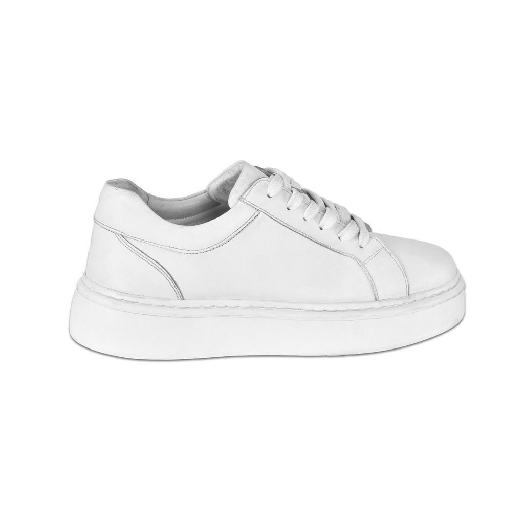 Beyaz Deri Günlük Erkek Sneaker Ayakkabı
