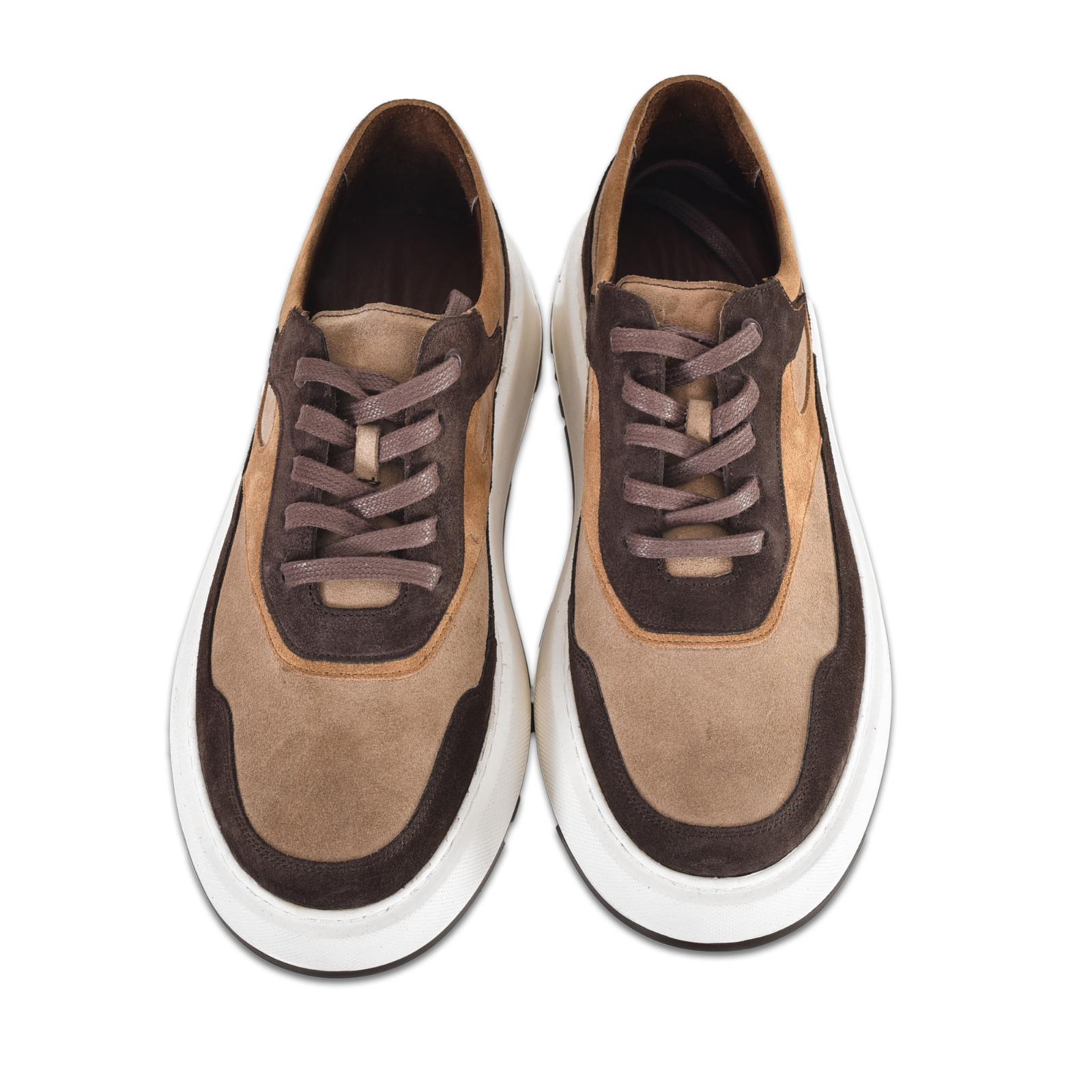 Deri Günlük Erkek Sneaker Ayakkabı Bağcıklı