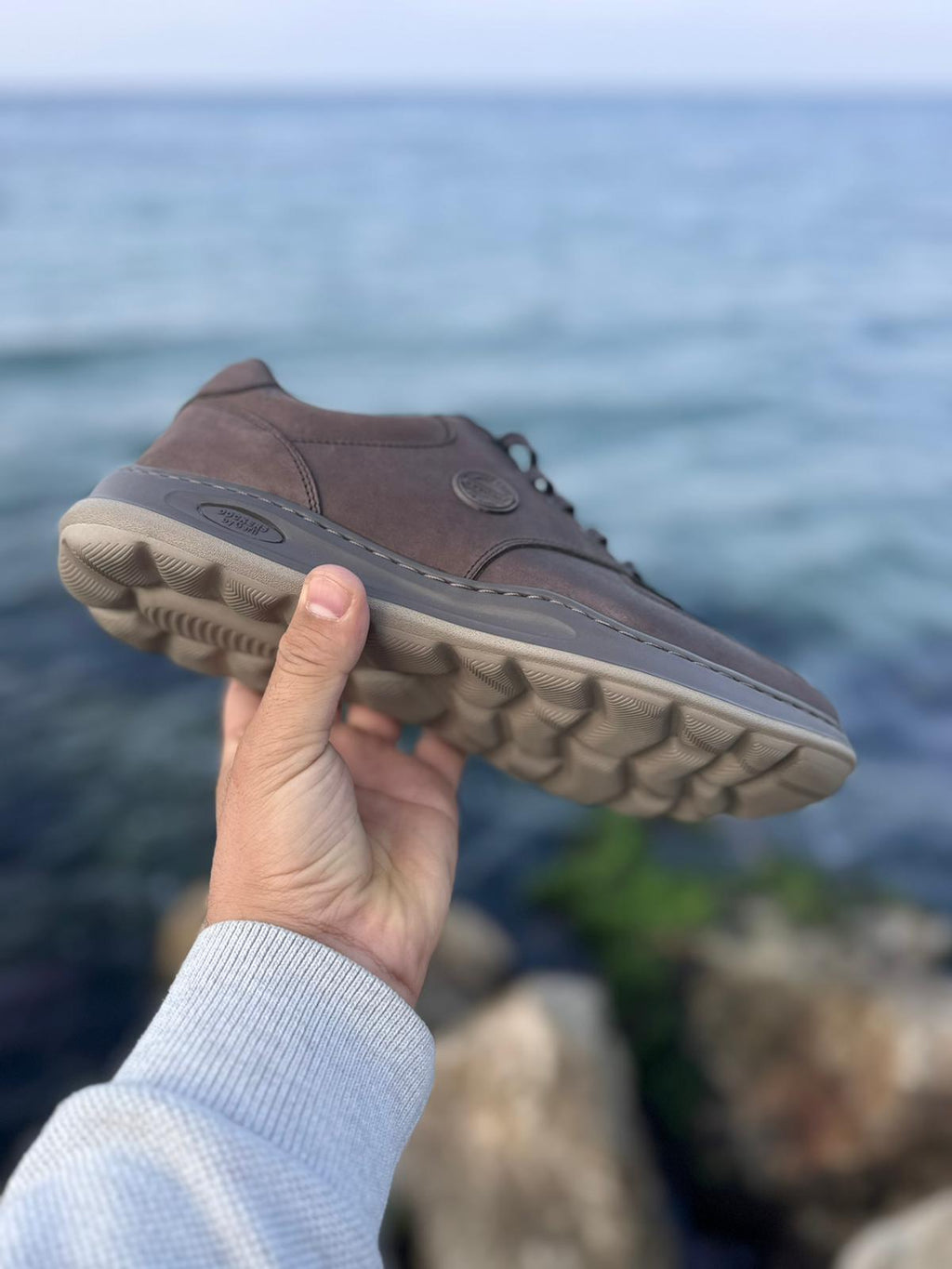 Hakiki Deri Yastık Taban Günlük Erkek Sneaker Ayakkabı