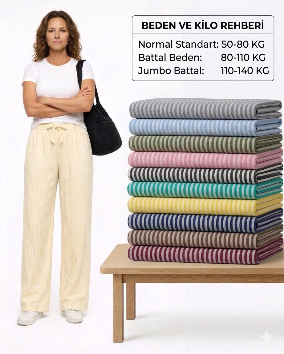 Suyolu %100 Pamuklu Yazlık Pantolon
