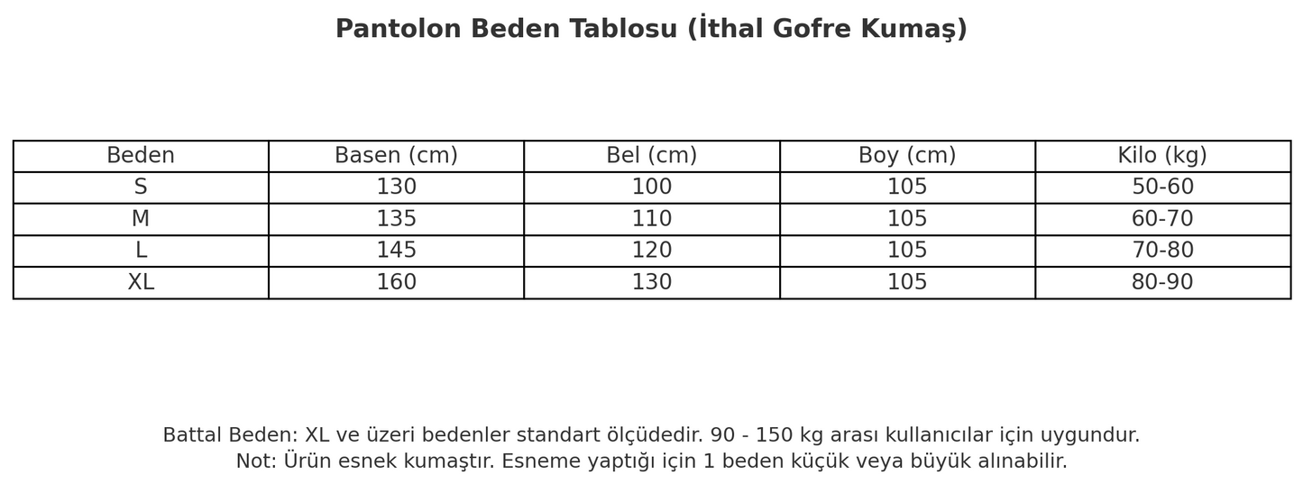 İthal Gofre Esnek Kumaş Yüksek Bel Palazzo Pantolon