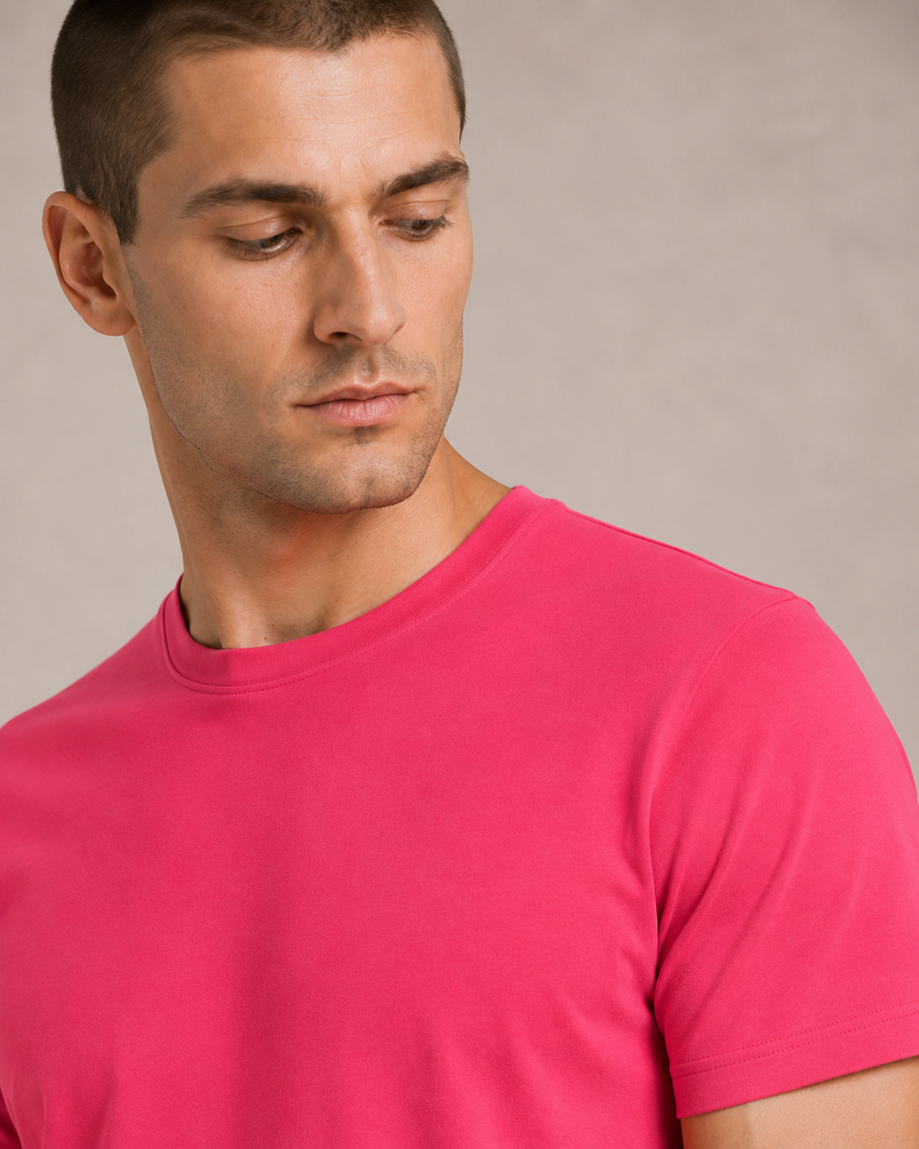 Basic Sıfır Yaka Unisex Tişört