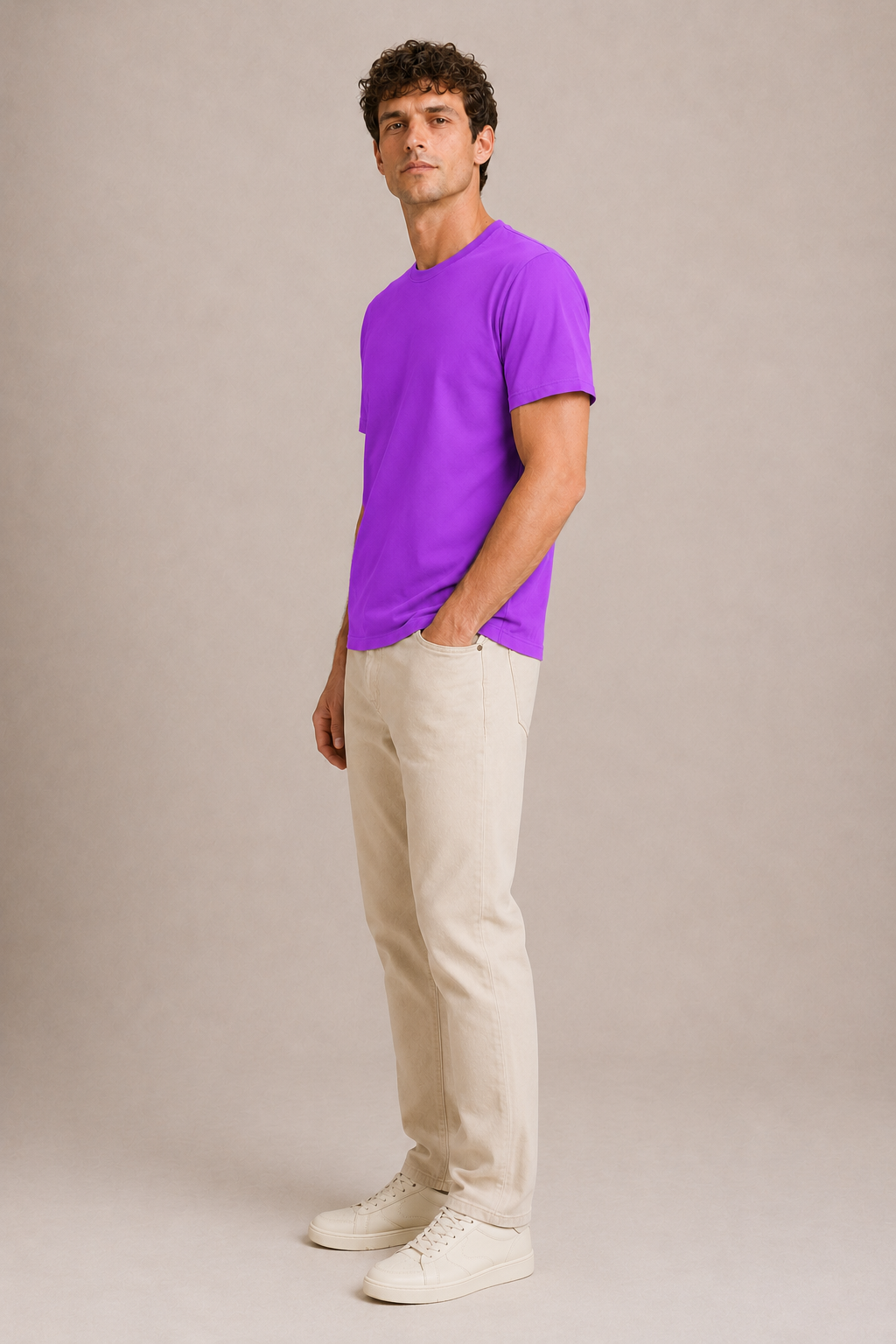 Basic Sıfır Yaka Unisex Tişört