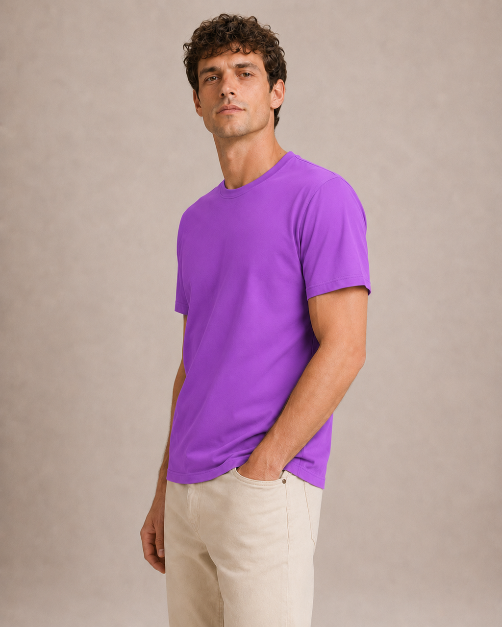 Basic Sıfır Yaka Unisex Tişört